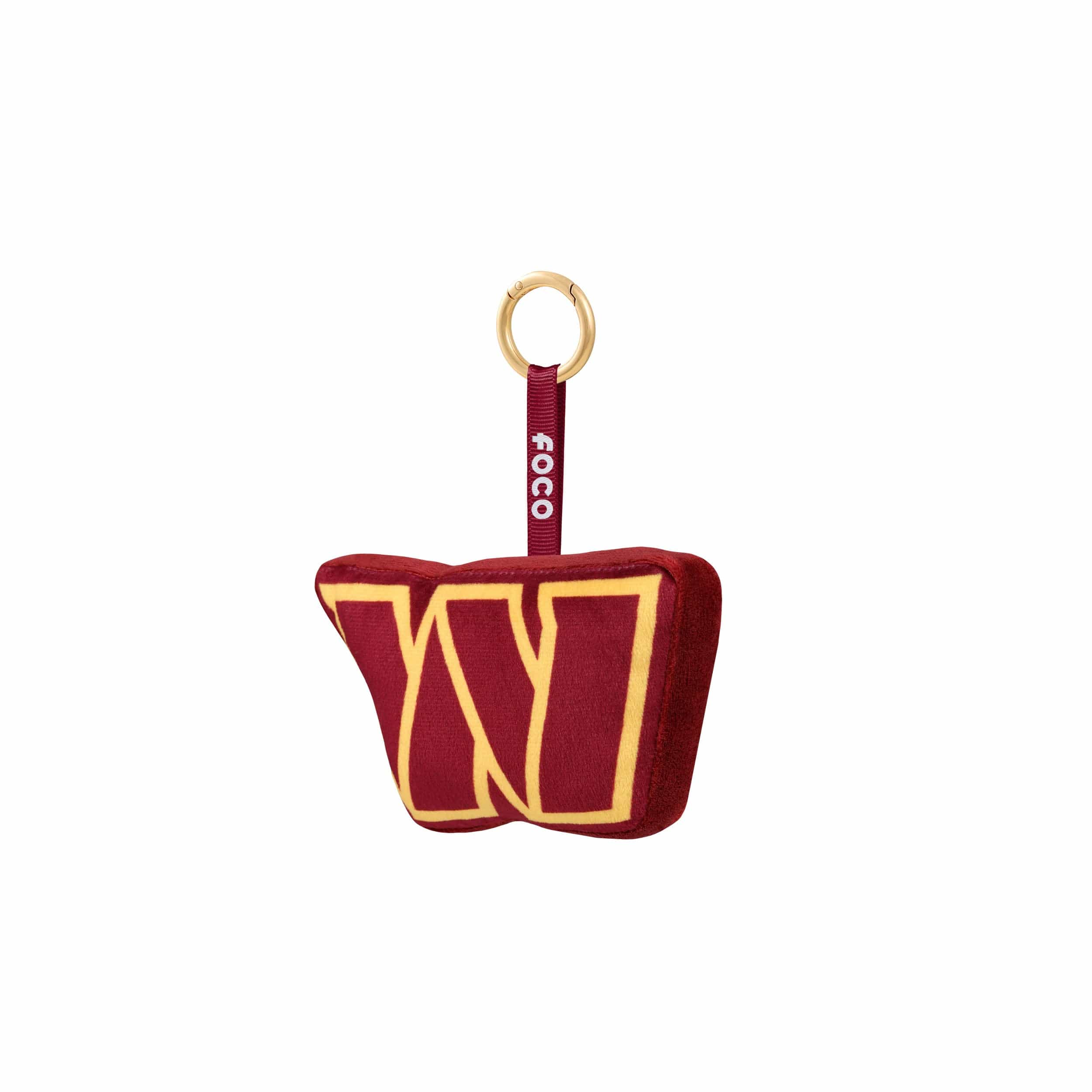 Washington Commanders NFL Plush Team Logo Bag Charm Keychain - Image 3