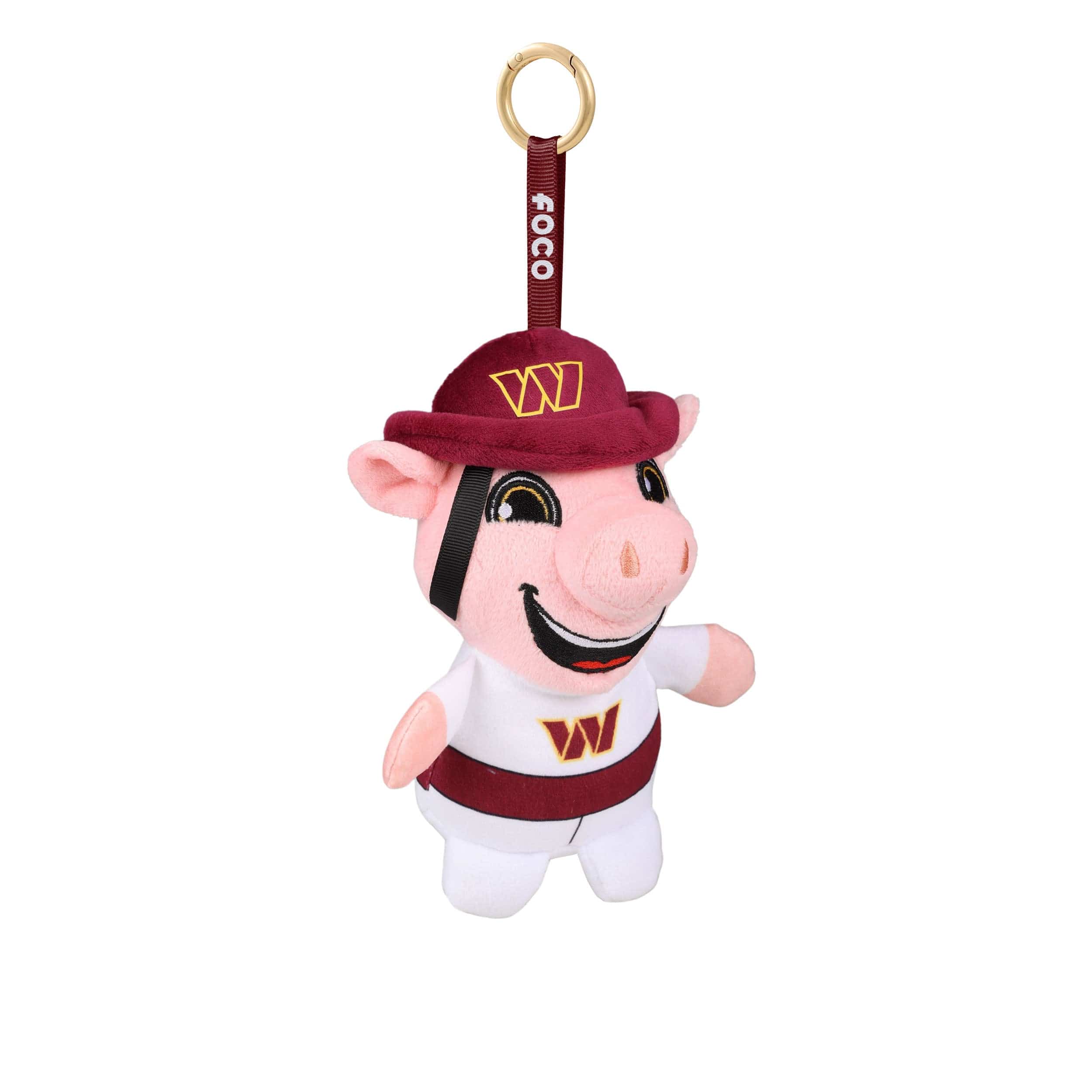 Washington Commanders NFL Plush Teamie Beanie Mascot Bag Charm Keychain - Image 3