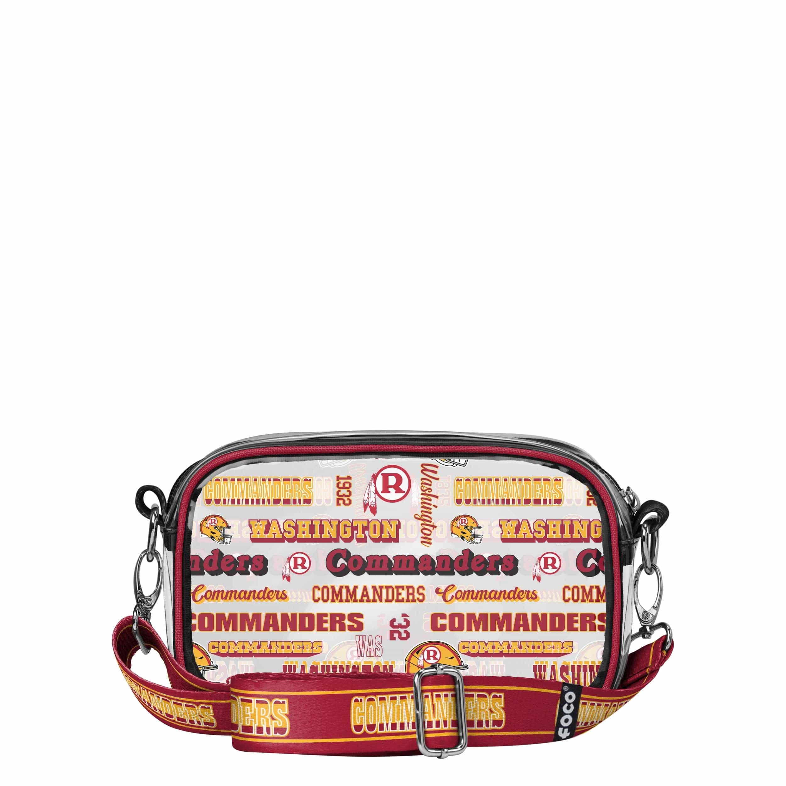 Washington Commanders NFL Repeat Retro Print Clear Crossbody Bag - Image 5