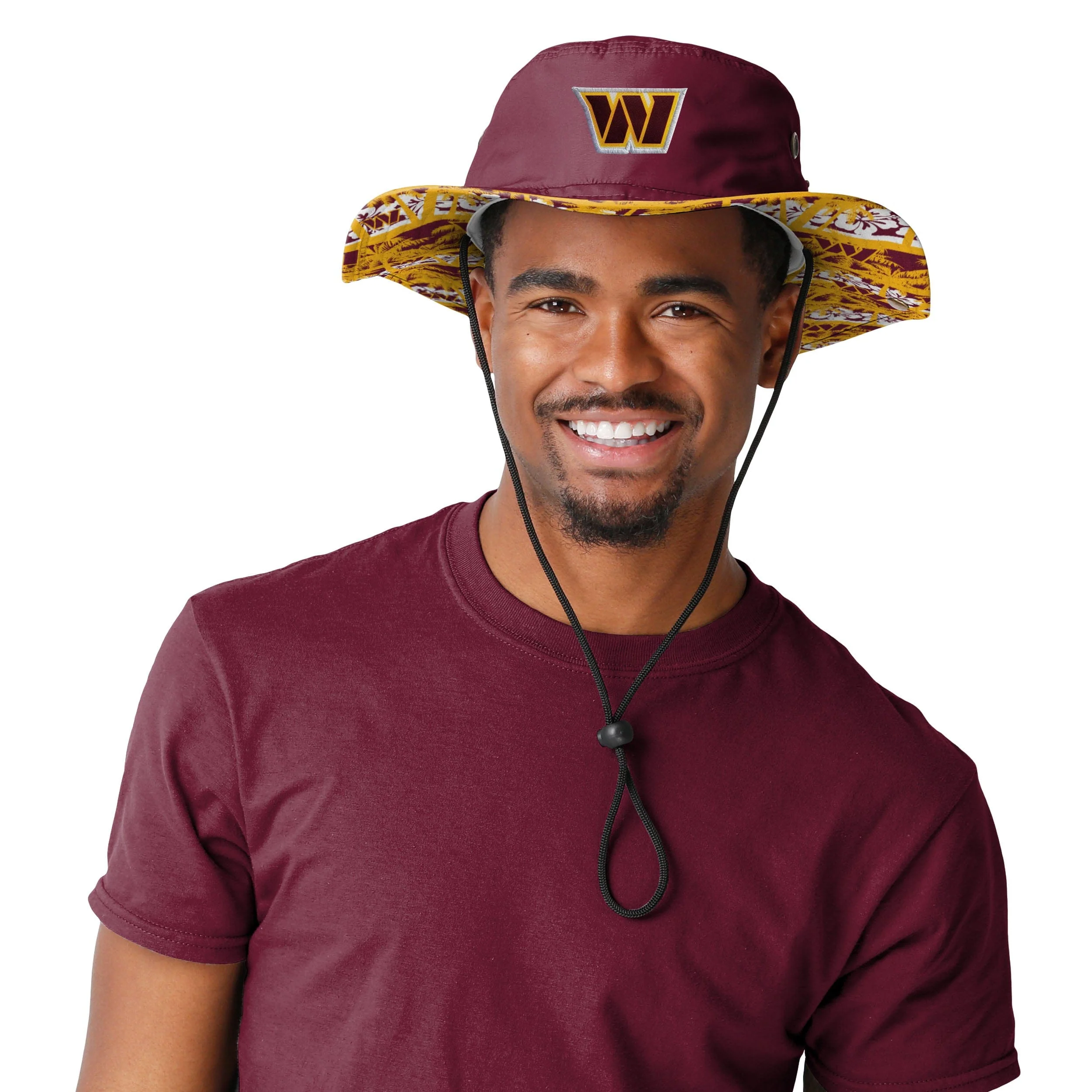 Washington Commanders NFL Solid Hybrid Boonie Hat - Image 2