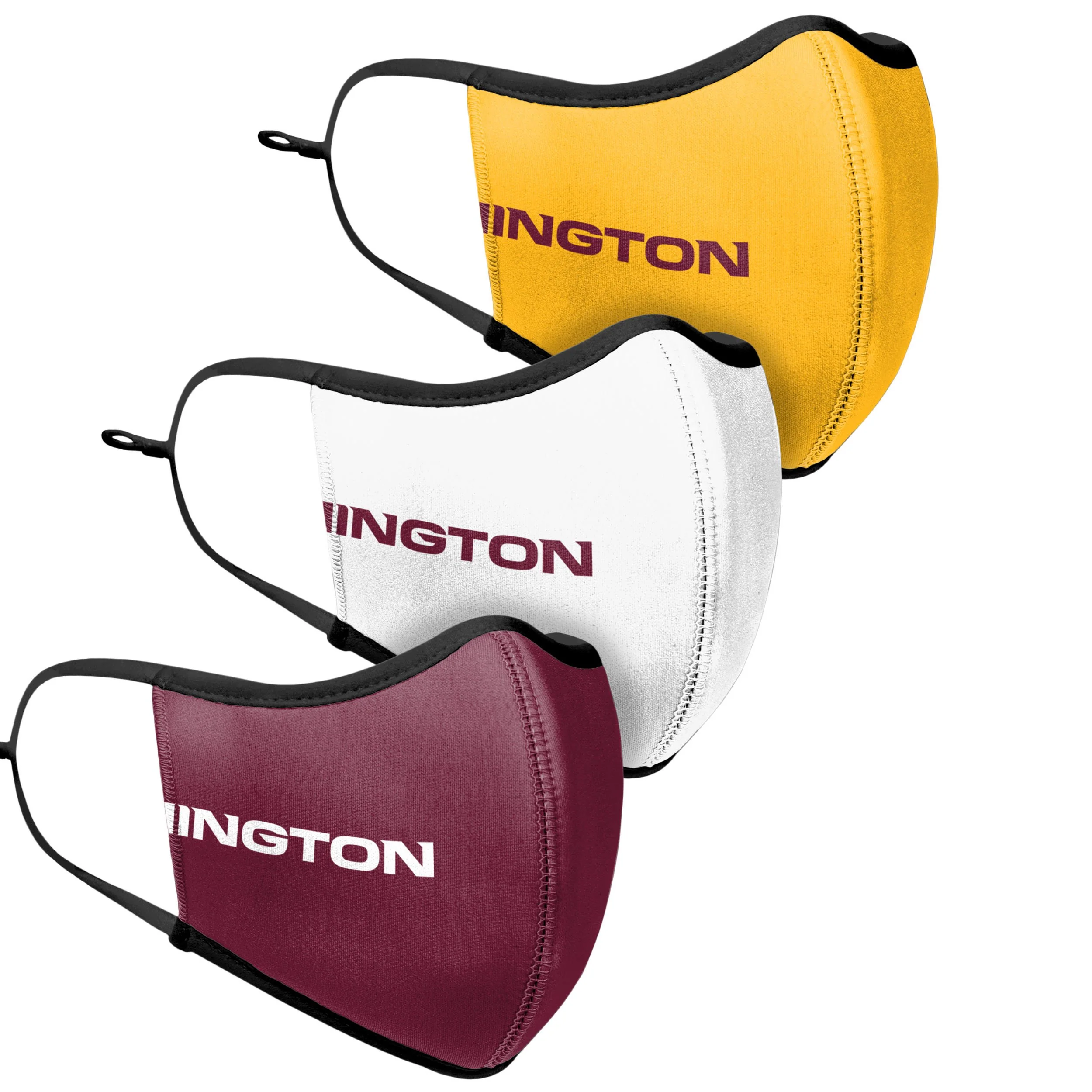Washington Commanders NFL Sport 3 Pack Face Cover - Image 3