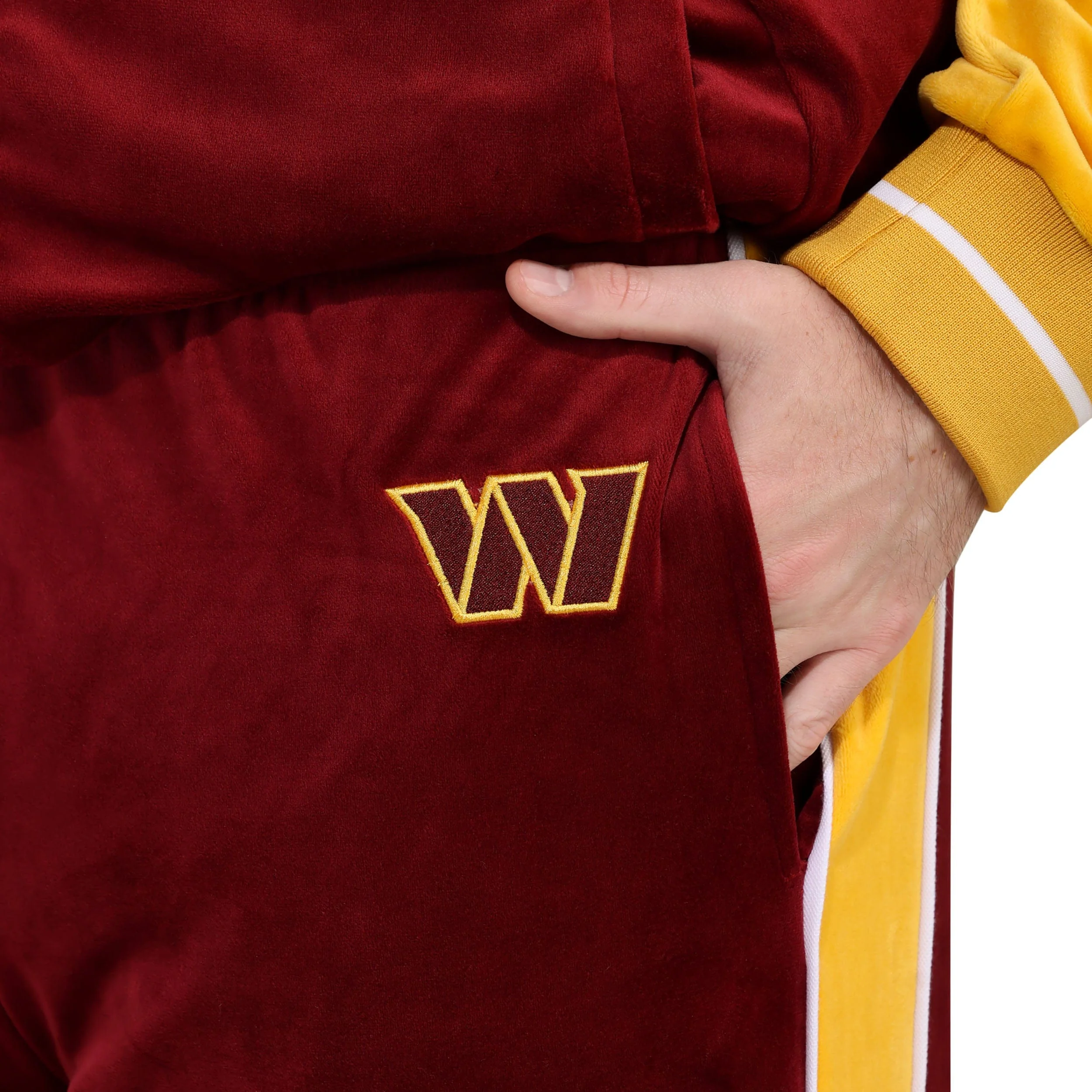 Washington Commanders NFL Two Tone Velour Pants - Image 3