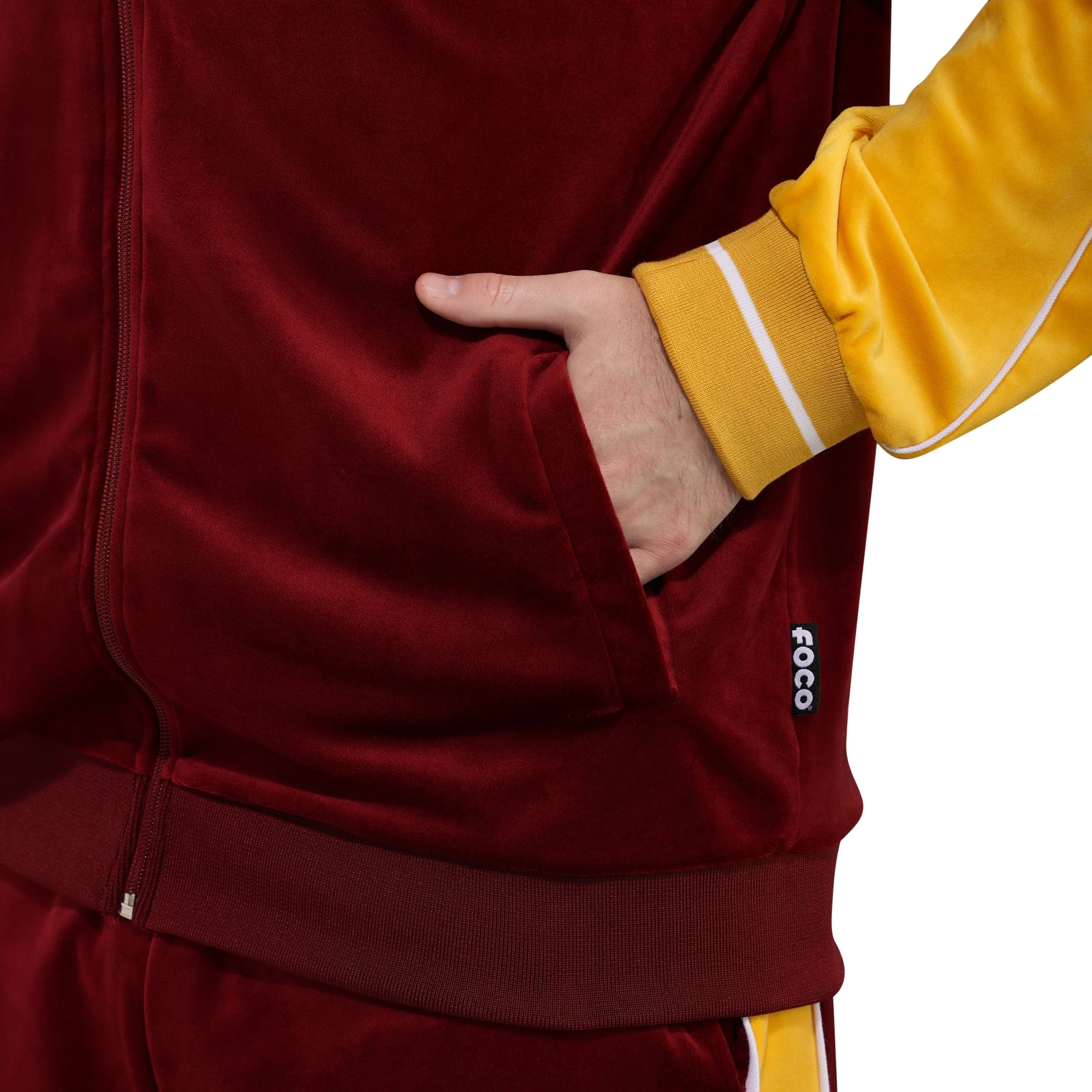 Washington Commanders NFL Two Tone Velour Zip Up Top - Image 4
