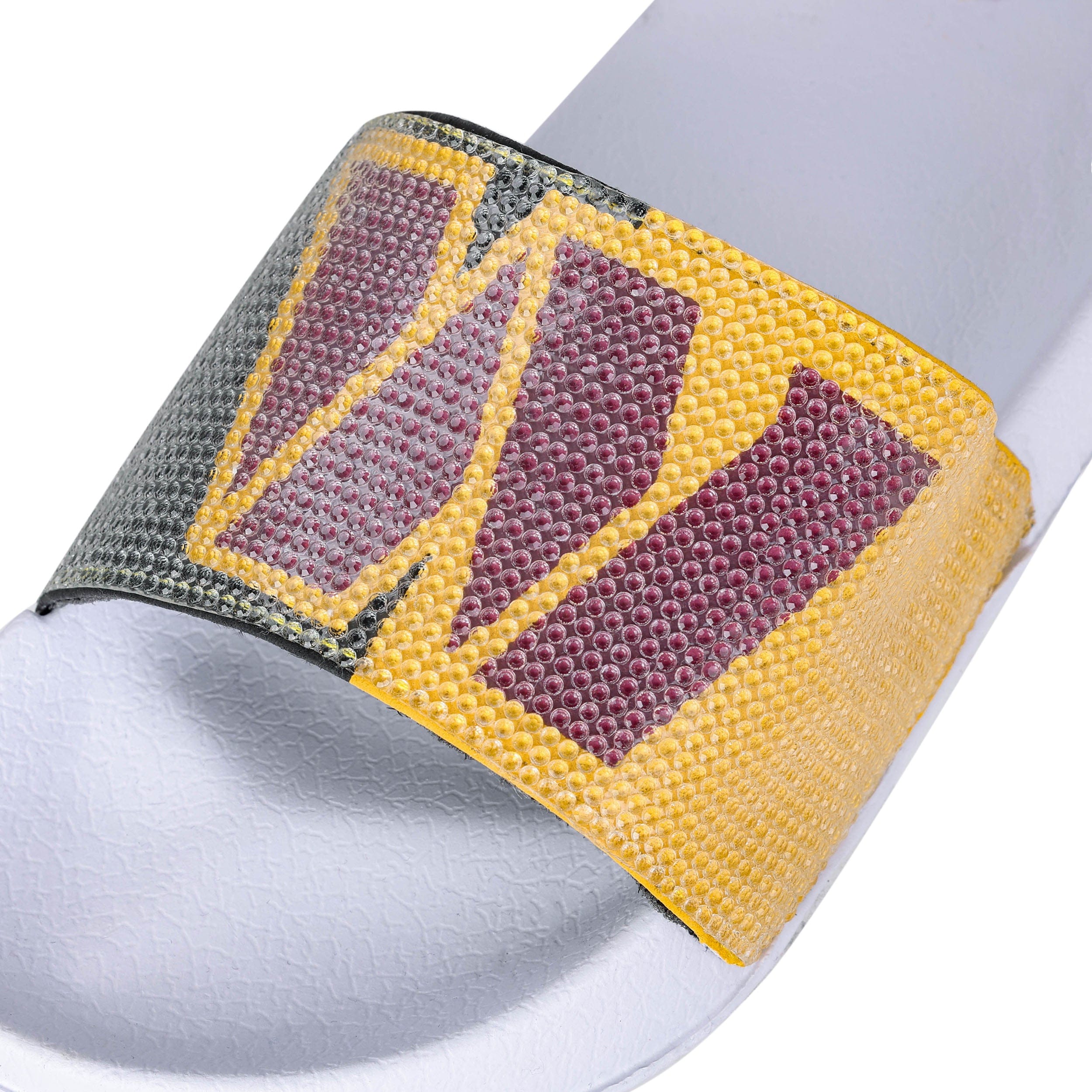 Washington Commanders NFL Womens Big Logo Shimmer Slide - Image 3