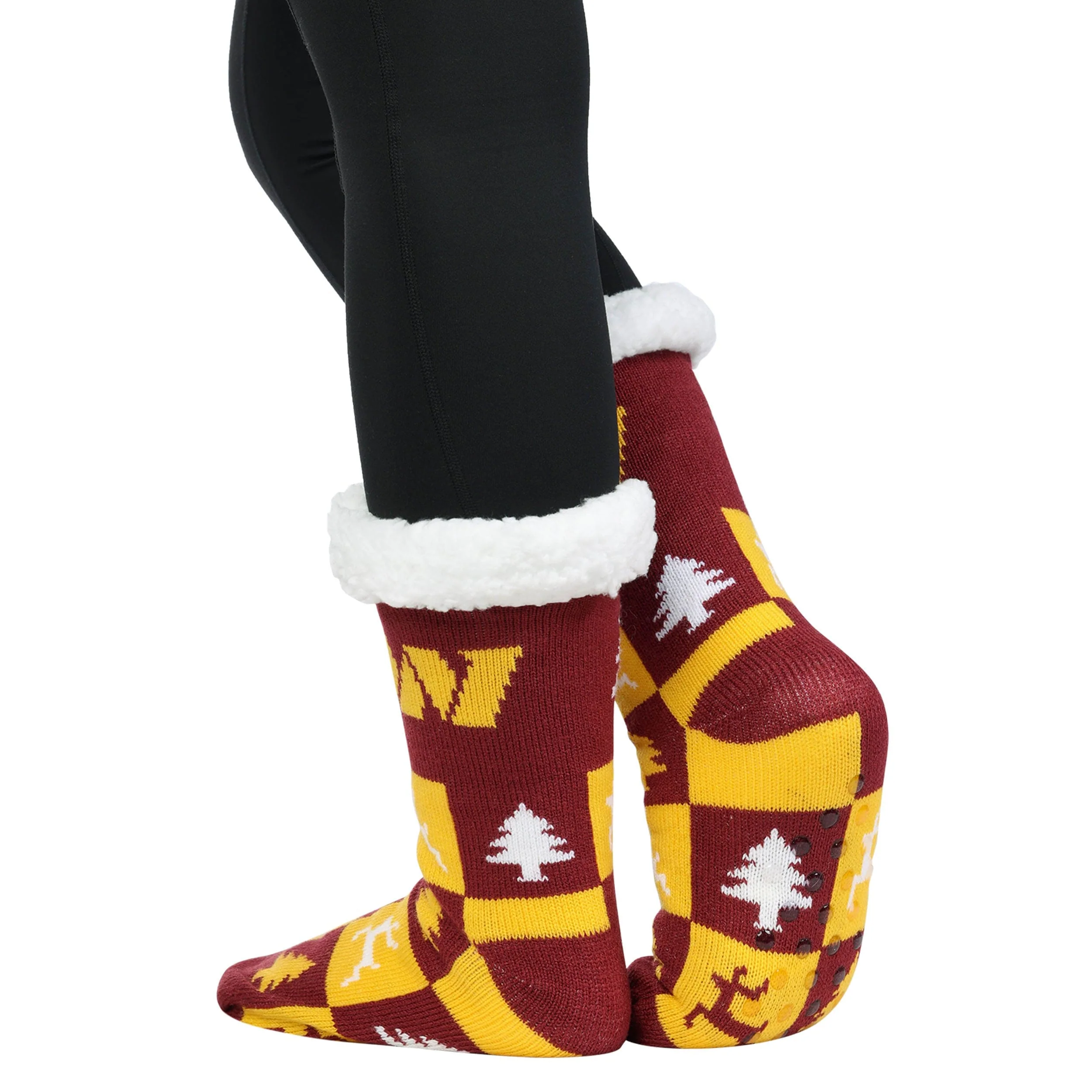 Washington Commanders NFL Womens Fan Footy 3 Pack Slipper Socks - Image 2