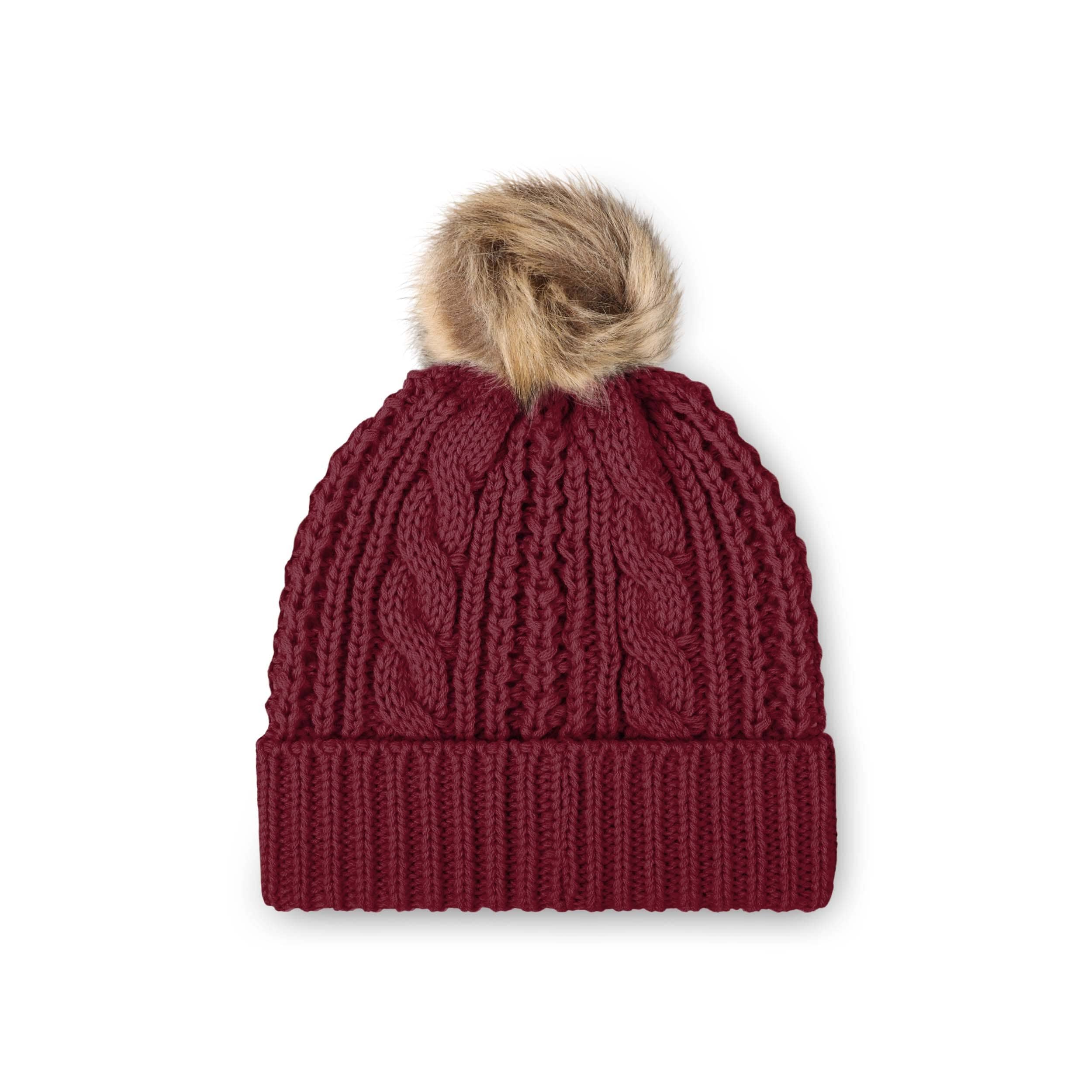Washington Commanders NFL Womens Faux Fur Pom Beanie - Image 2