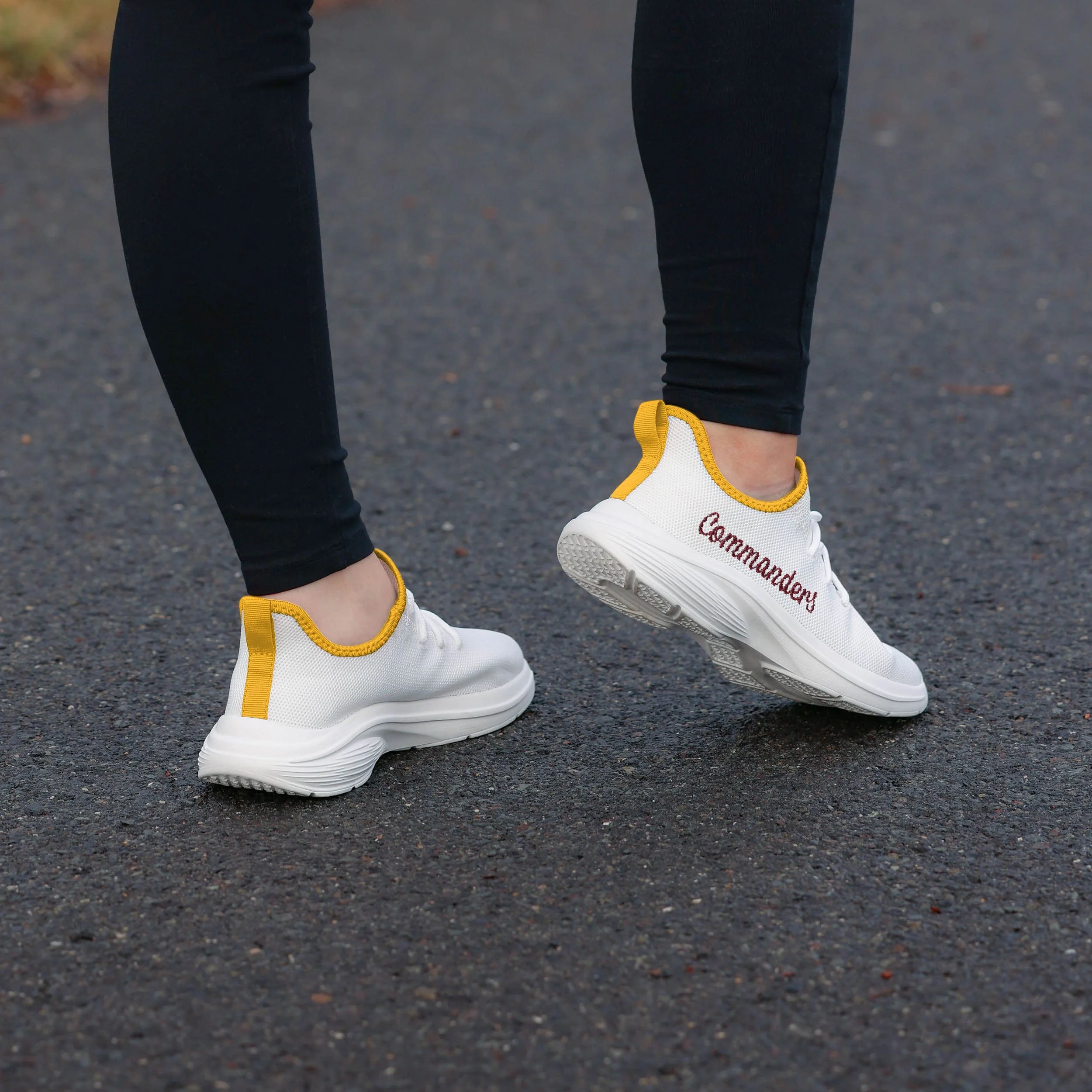 Washington Commanders NFL Womens Midsole White Sneakers - Image 3