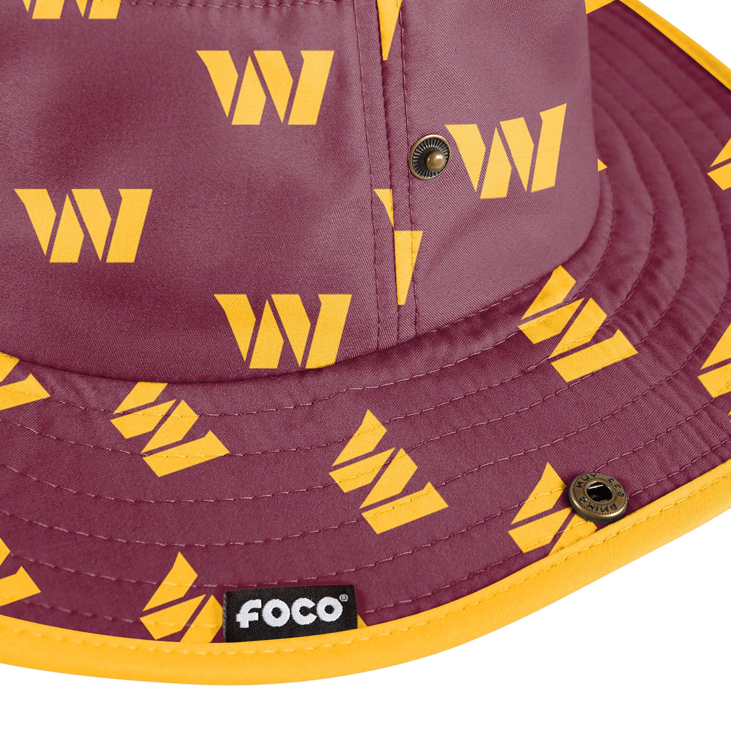 Washington Commanders NFL Womens Mini Print Hybrid Boonie Hat - Image 3