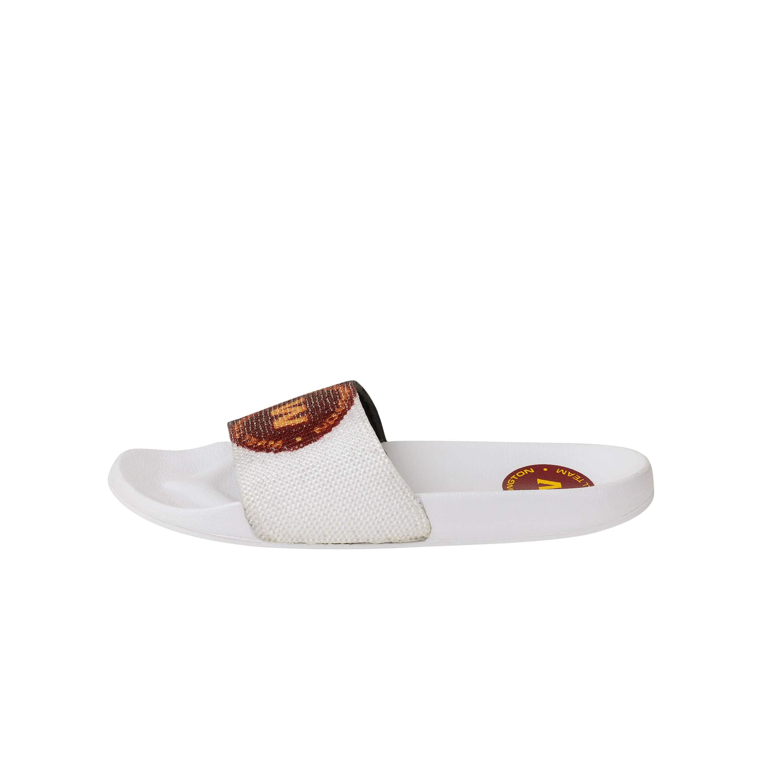 Washington Commanders NFL Womens Original Big Logo Shimmer Slide - Image 4
