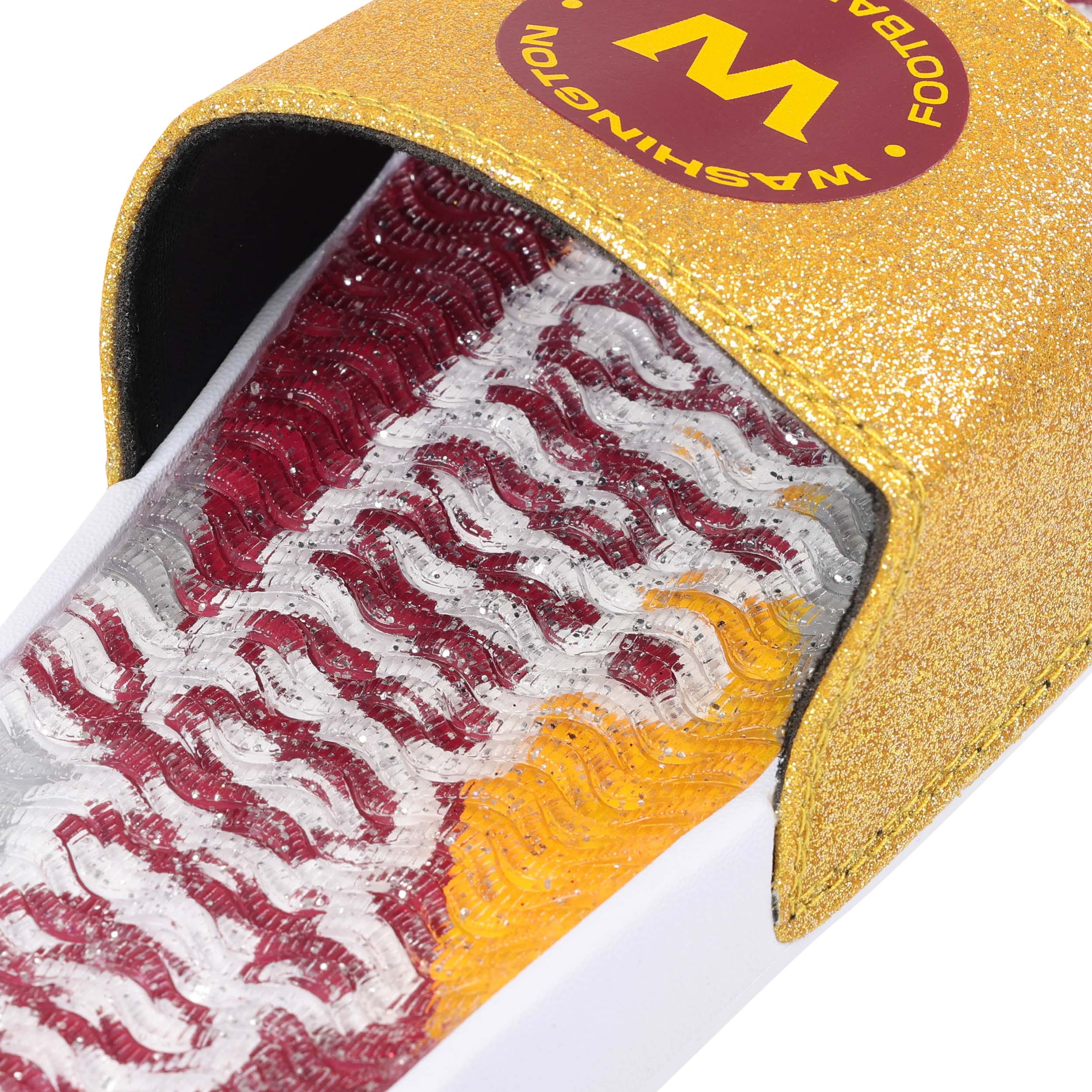 Washington Commanders NFL Womens Original Glitter Gel Slide - Image 4
