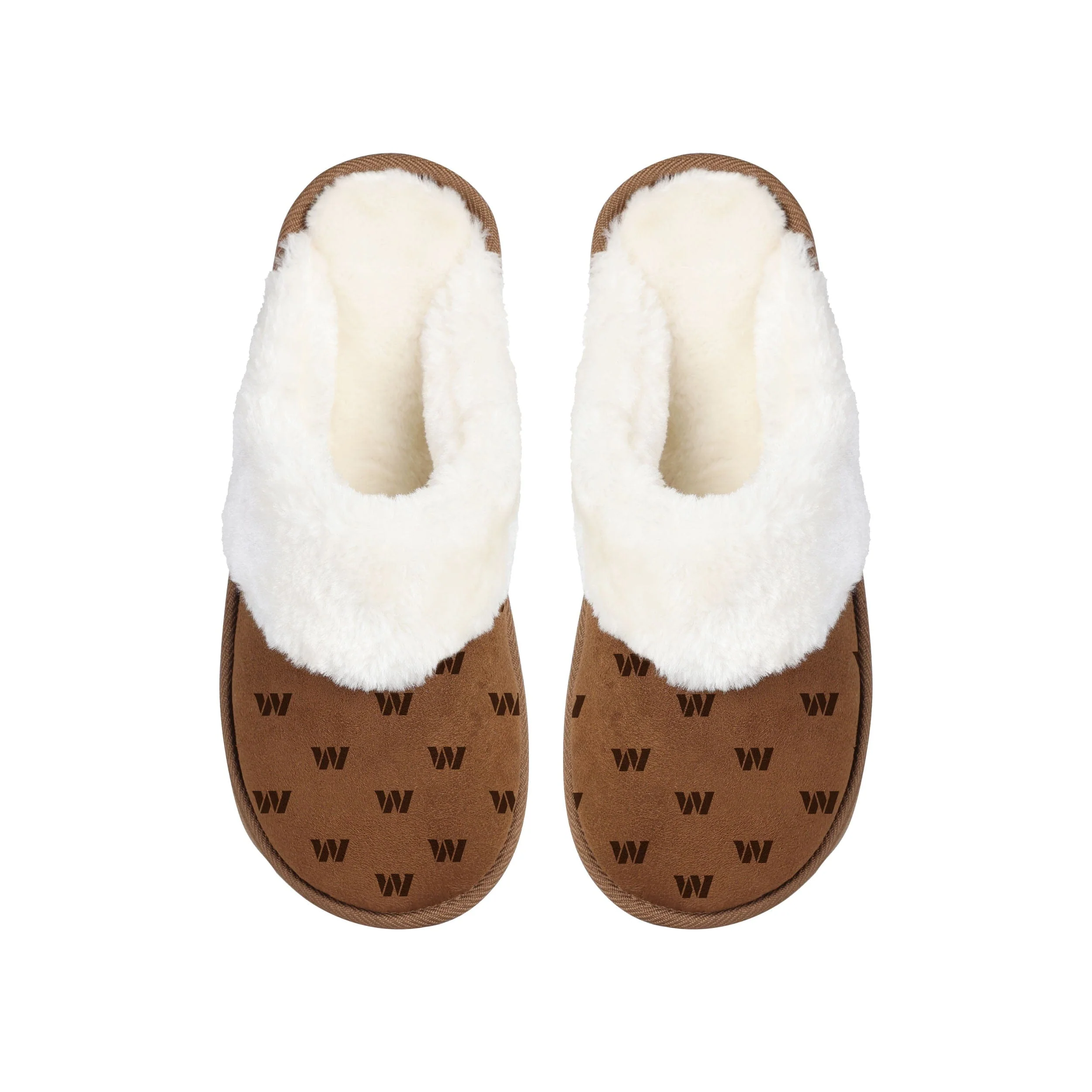 Washington Commanders NFL Womens Repeat Logo Moccasin Slippers - Image 3