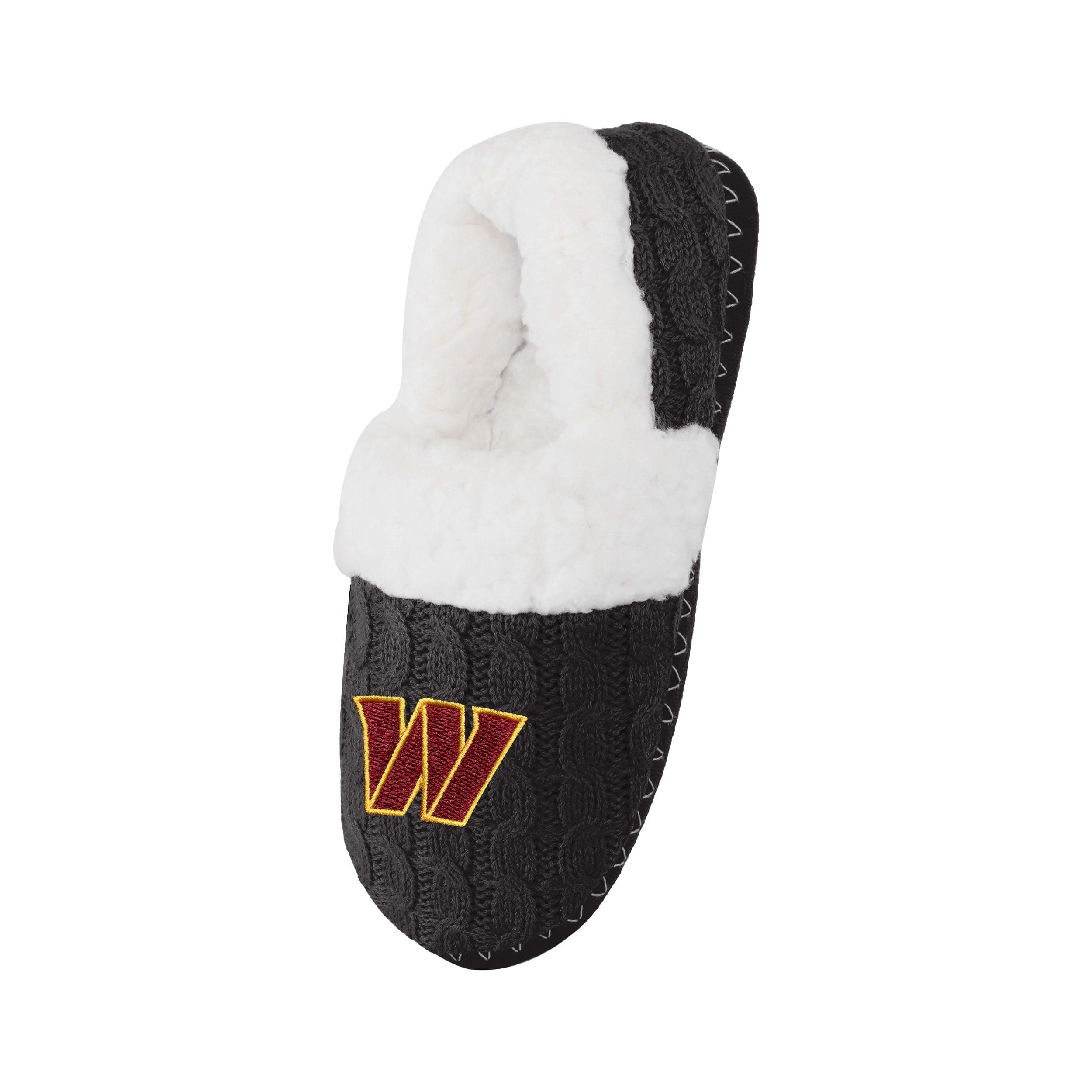 Washington Commanders NFL Womens Team Color Fur Moccasin Slippers - Image 2