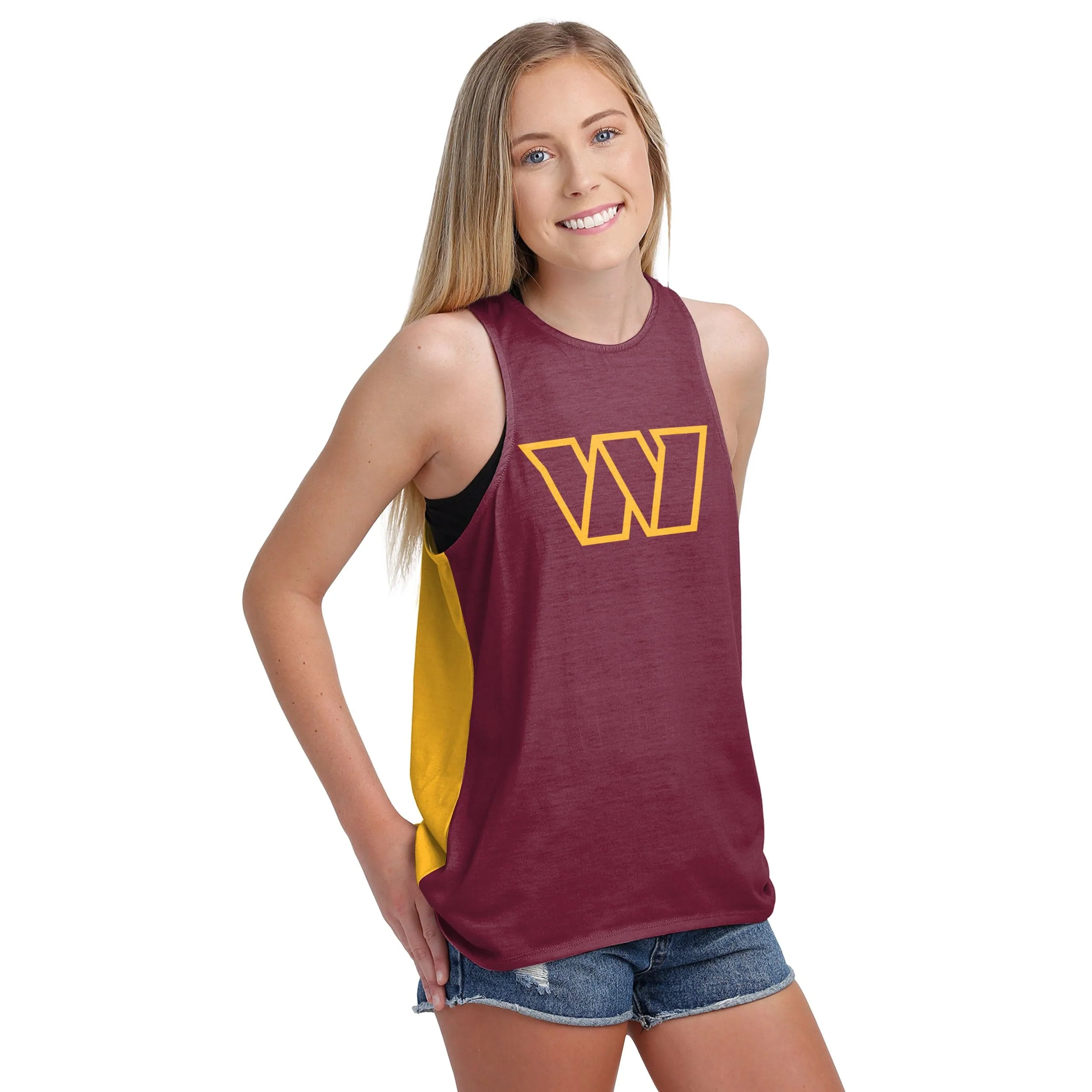 Washington Commanders NFL Womens Tie-Breaker Sleeveless Top - Image 2