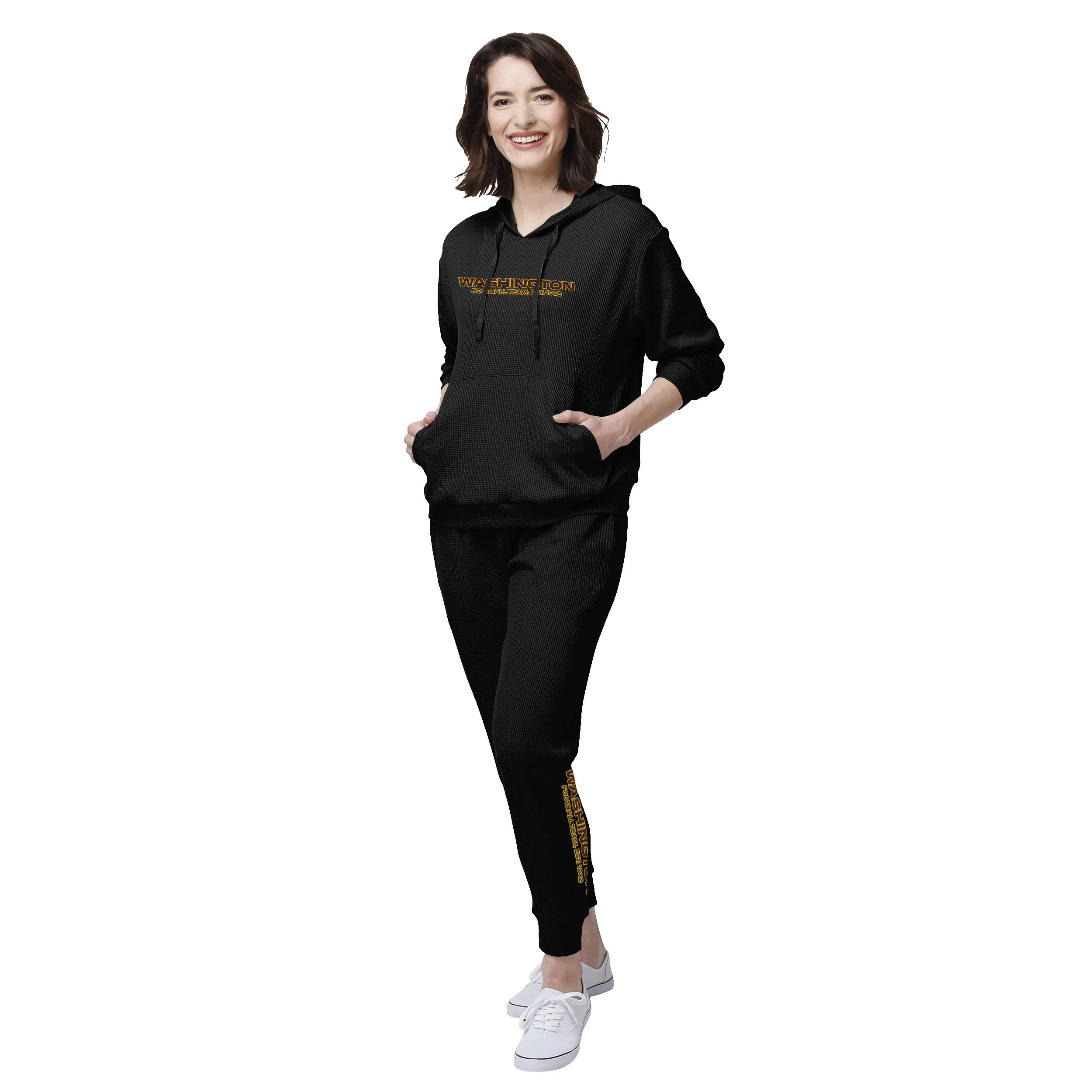 Washington Commanders NFL Womens Waffle Lounge Sweater - Image 2