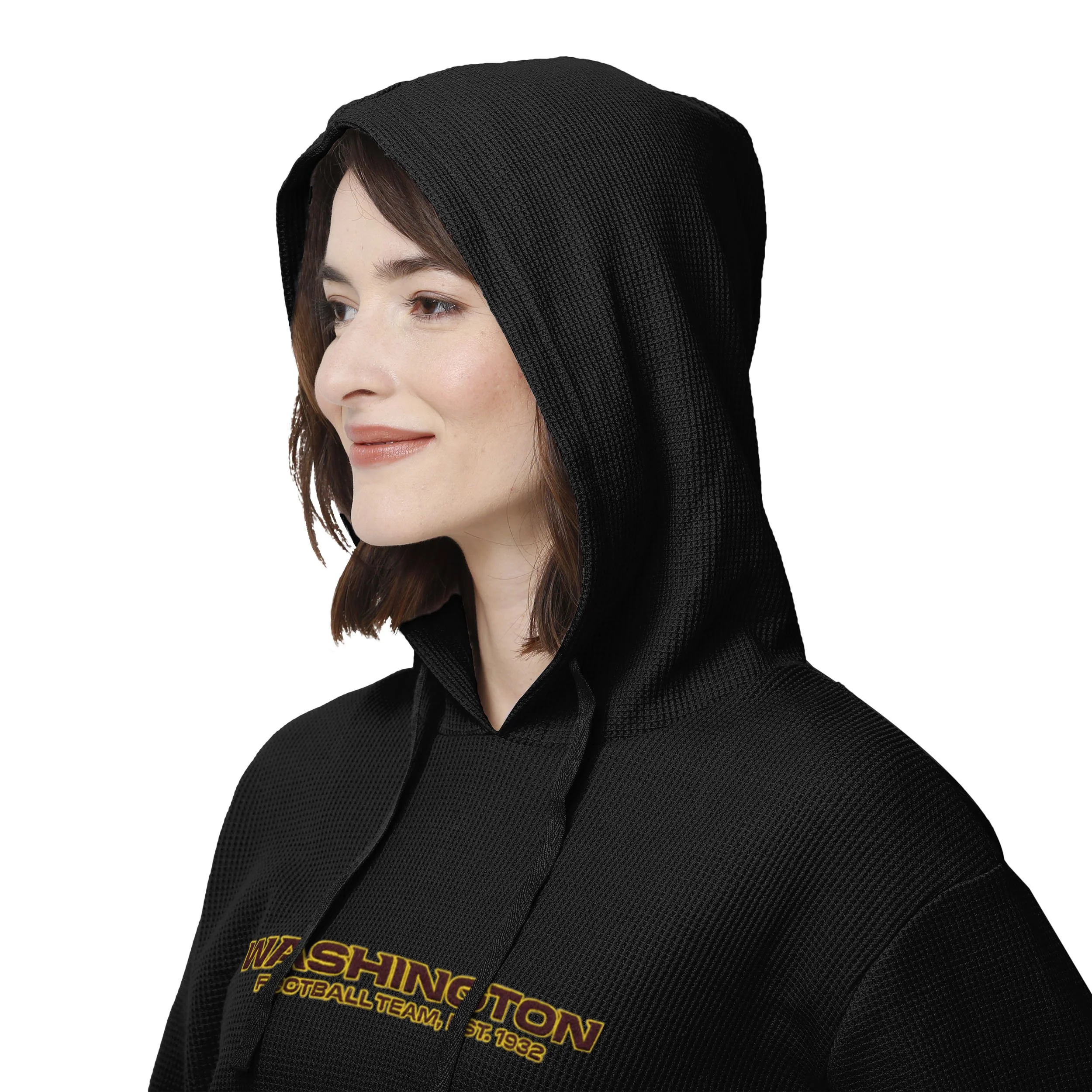 Washington Commanders NFL Womens Waffle Lounge Sweater - Image 5