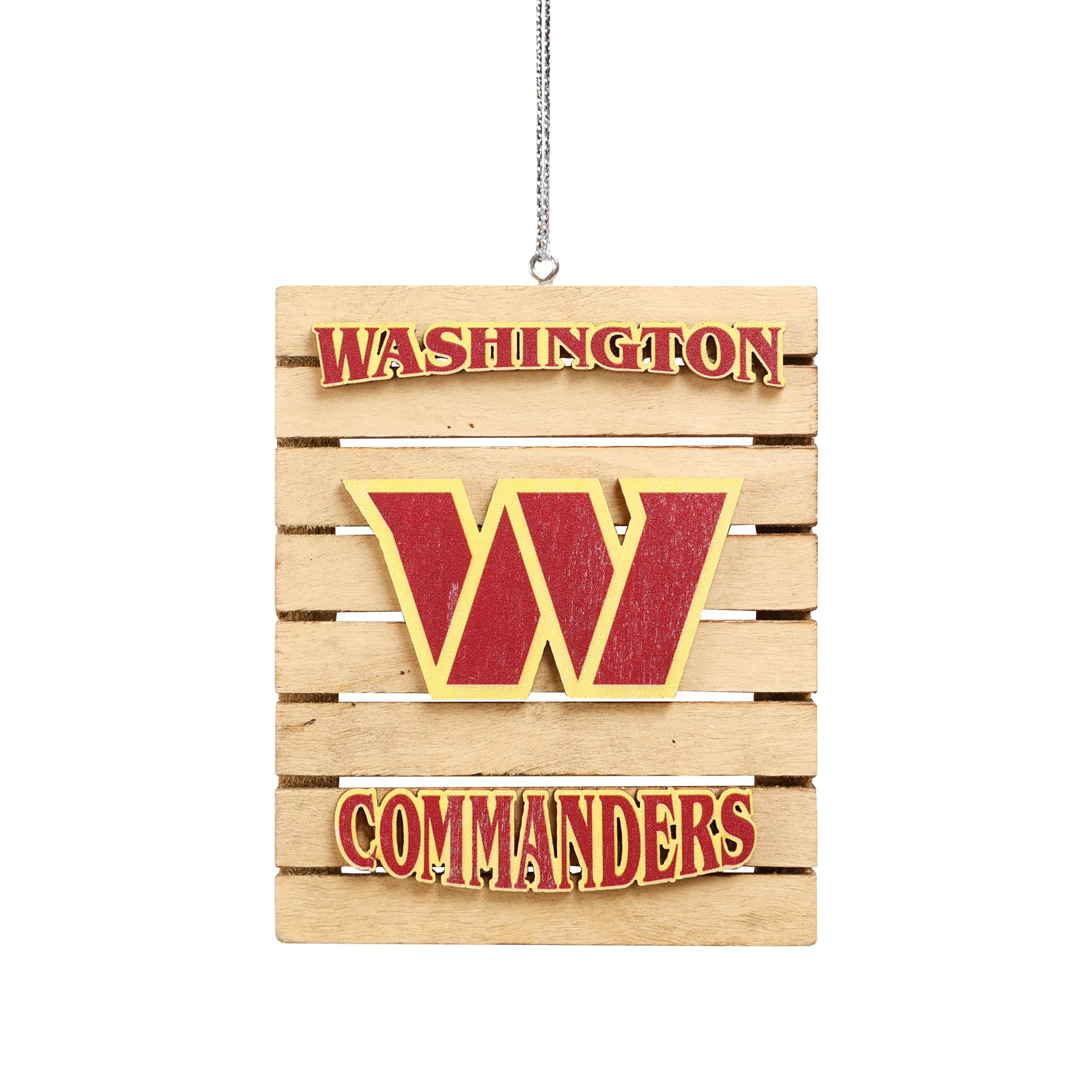 Washington Commanders NFL Wood Pallet Sign Ornament