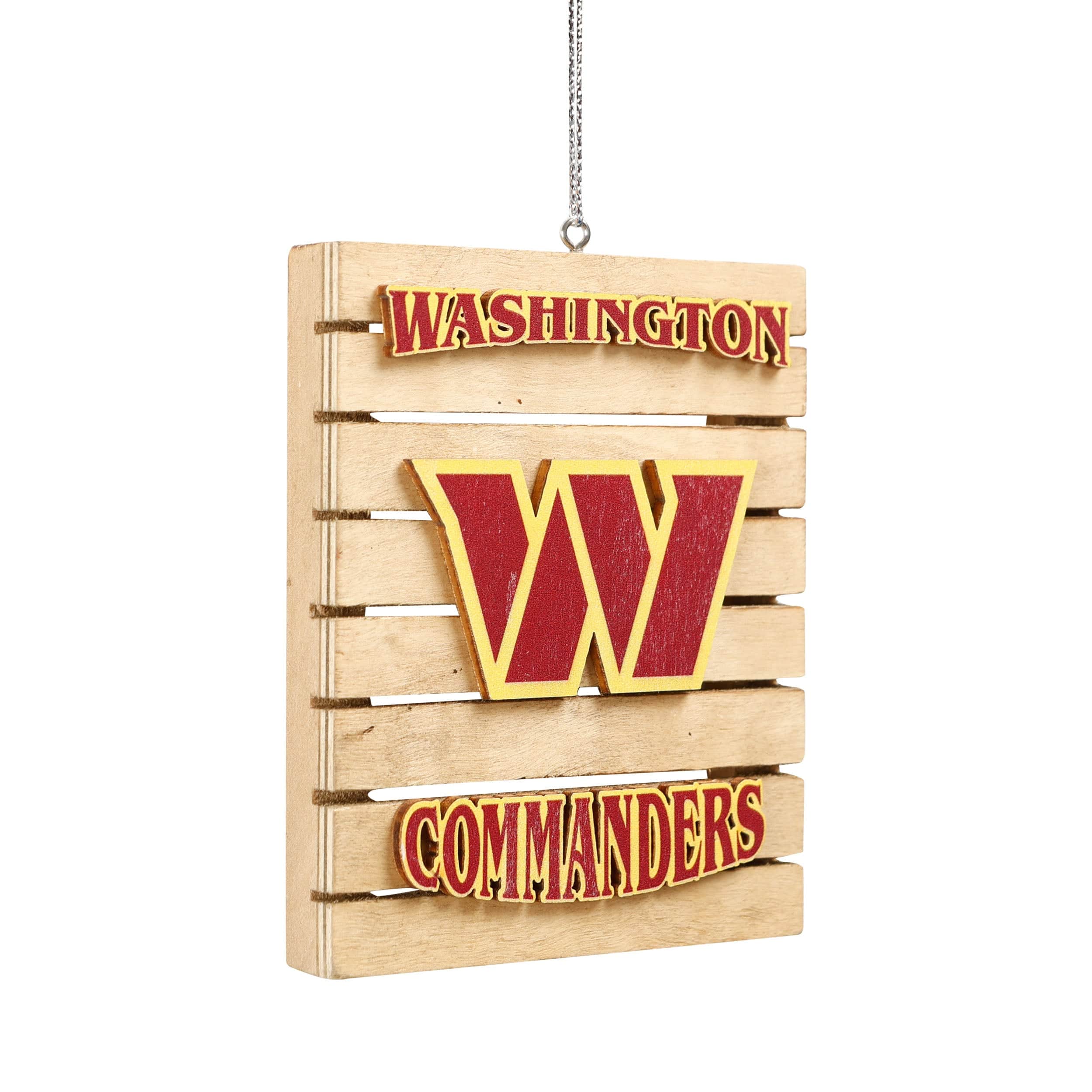 Washington Commanders NFL Wood Pallet Sign Ornament - Image 2