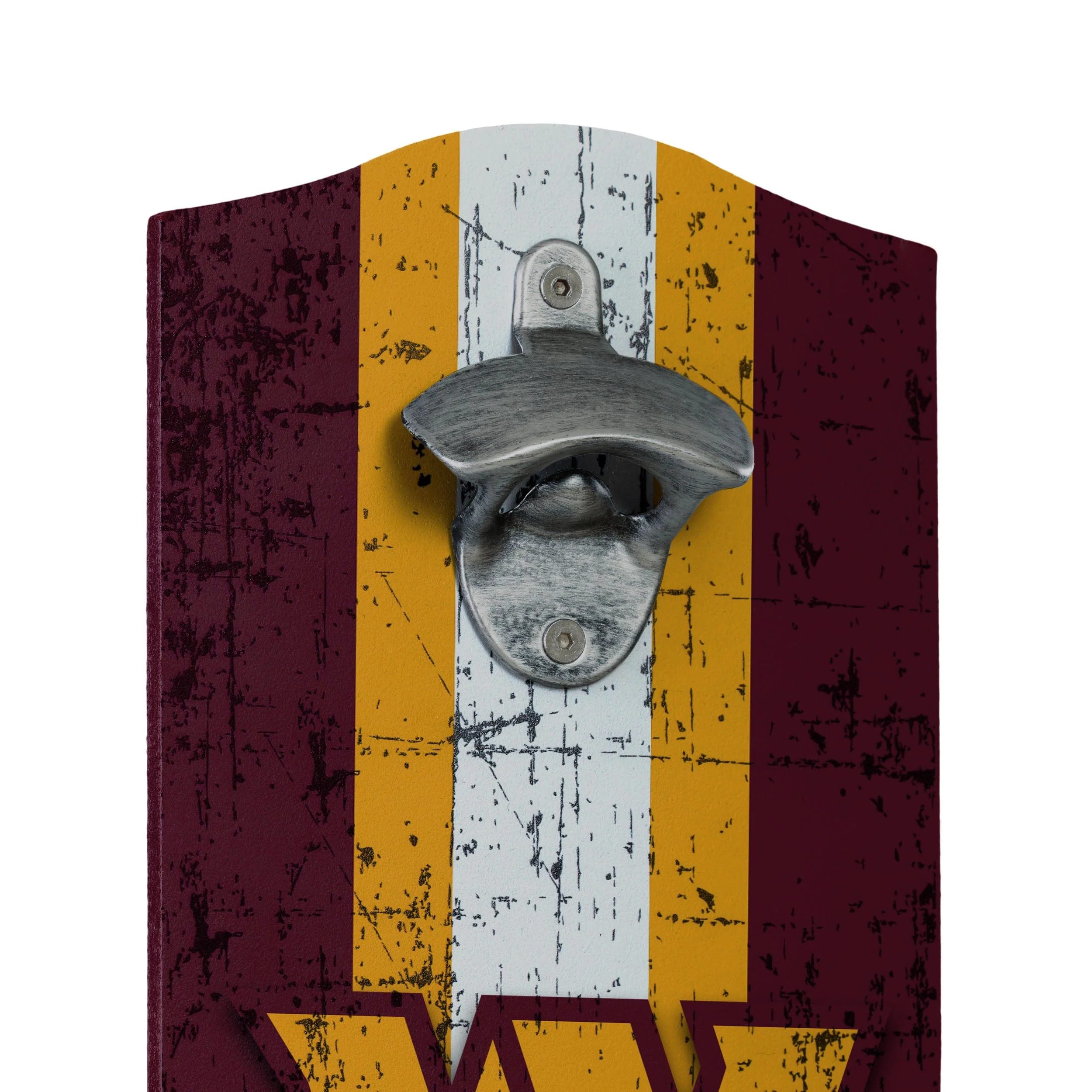 Washington Commanders NFL Wooden Bottle Cap Opener Sign - Image 3