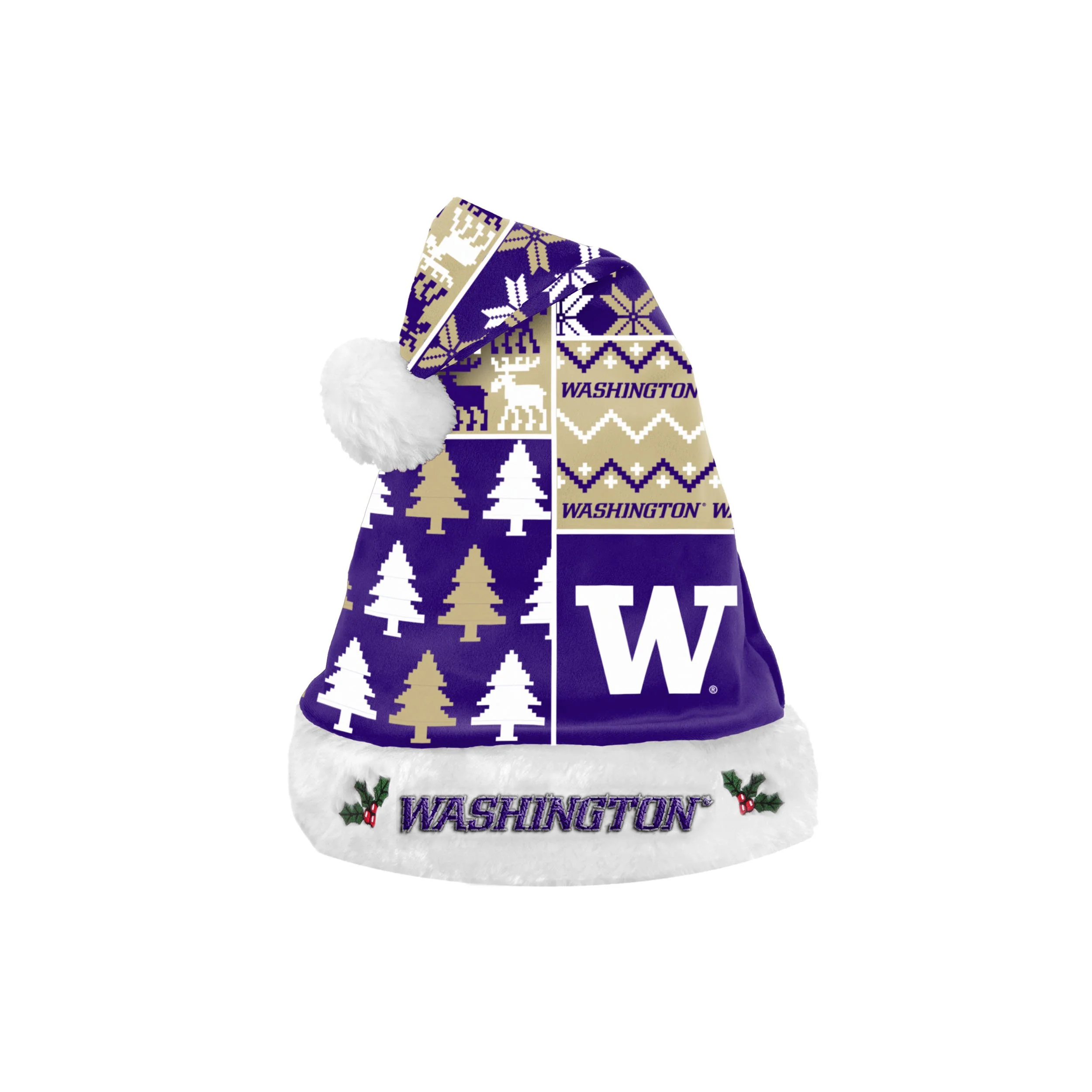 Washington Huskies NCAA Busy Block Family Holiday Pajamas - Image 7