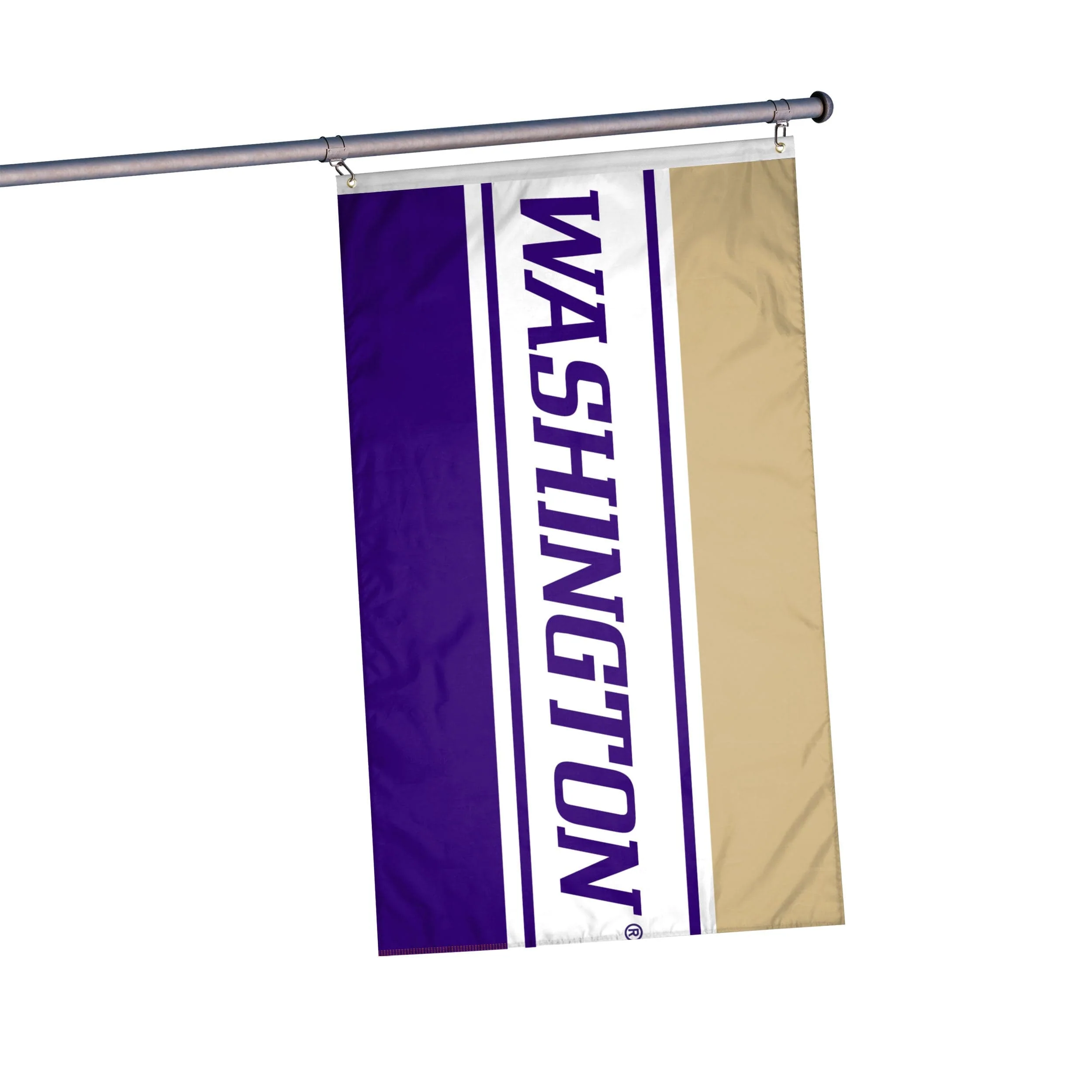 Washington Huskies NCAA Horizontal Flag