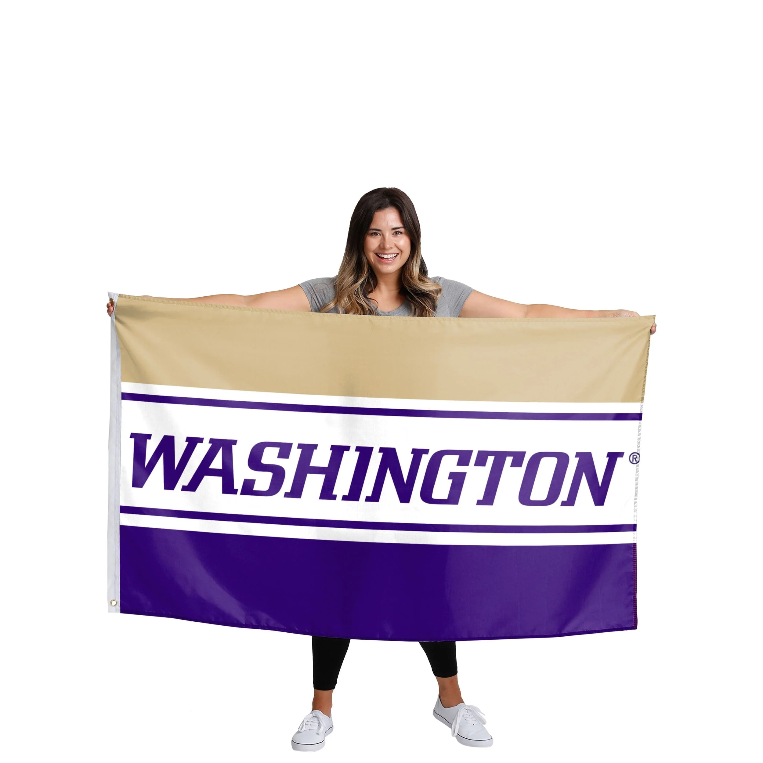 Washington Huskies NCAA Horizontal Flag - Image 3