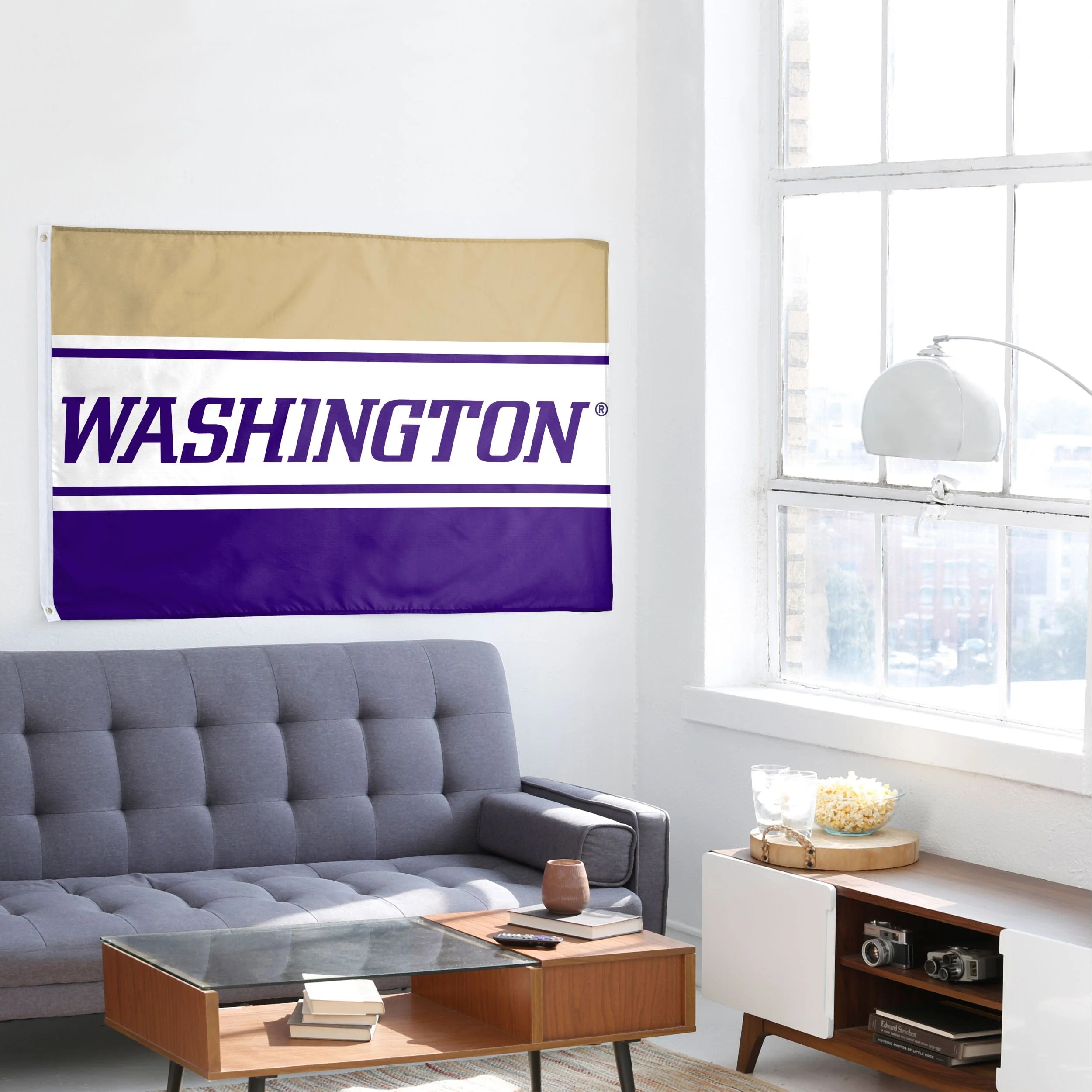 Washington Huskies NCAA Horizontal Flag - Image 5