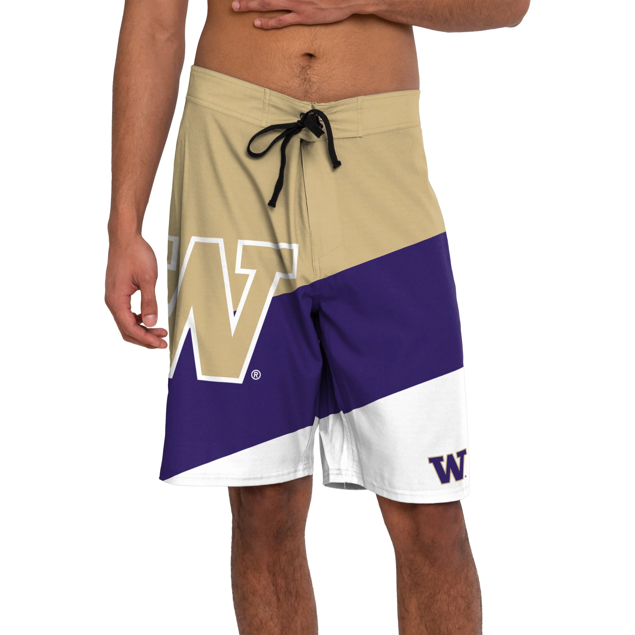 Washington Huskies NCAA Mens Color Dive Boardshorts - Image 2