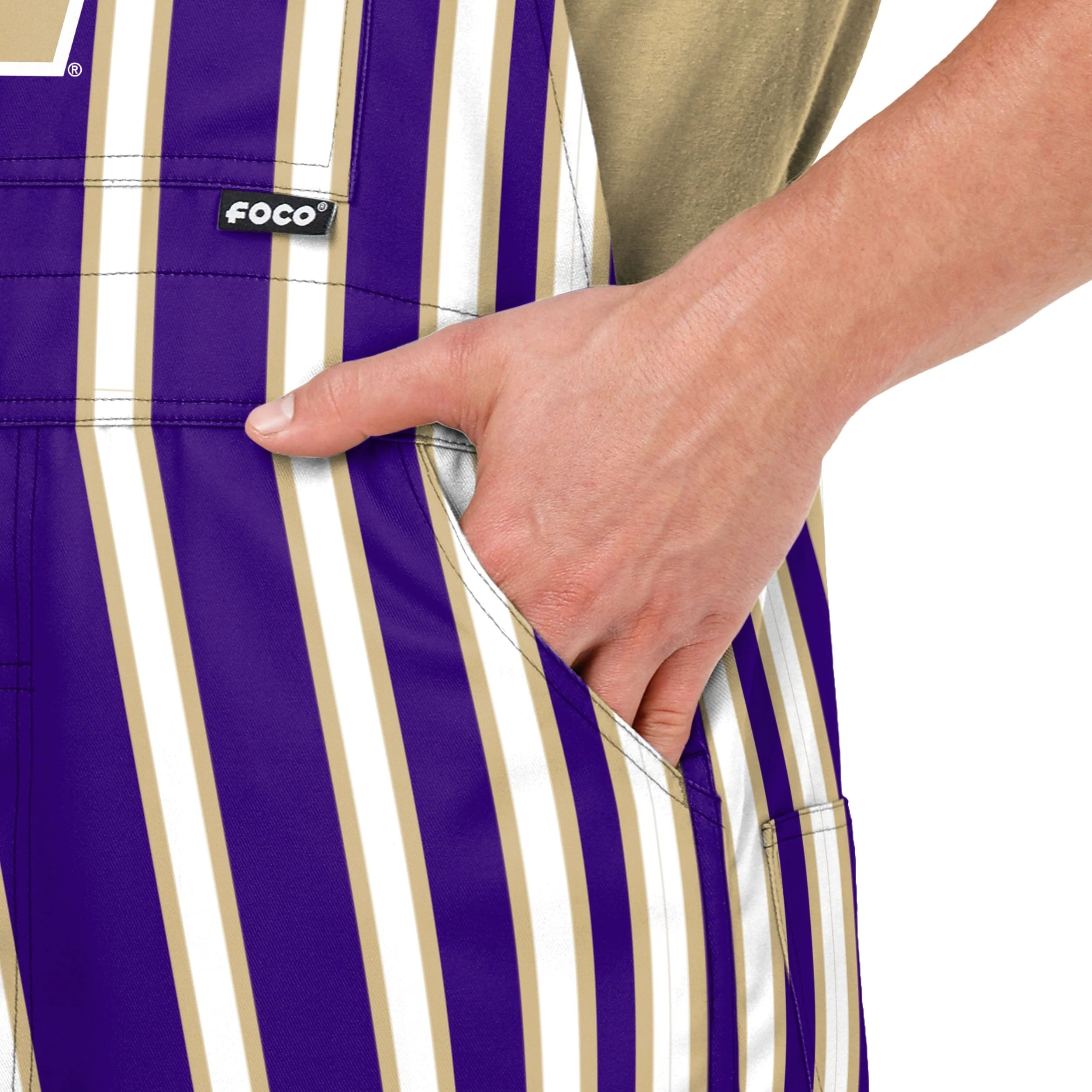 Washington Huskies NCAA Mens Sideline Spirit Bib Overalls - Image 5