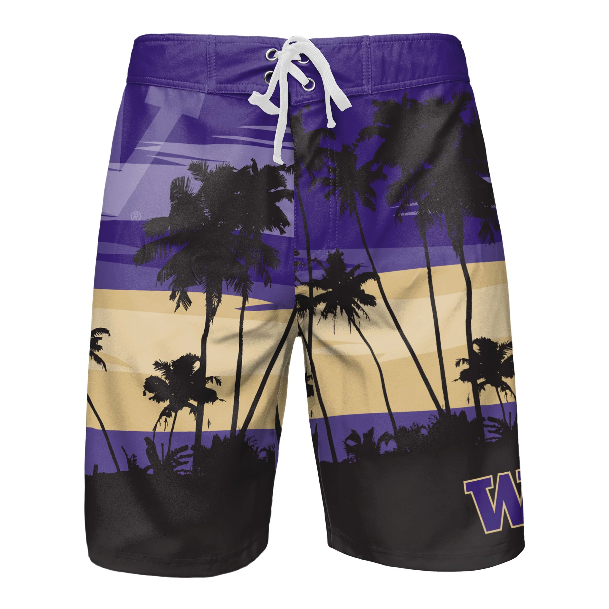 Washington Huskies NCAA Mens Sunset Boardshorts