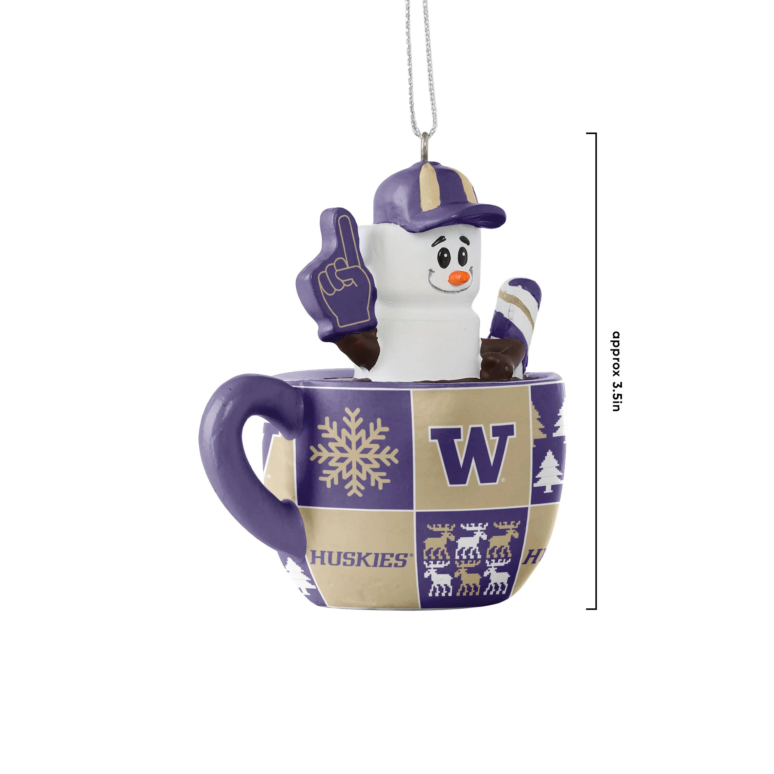 Washington Huskies NCAA Smores Mug Ornament - Image 3