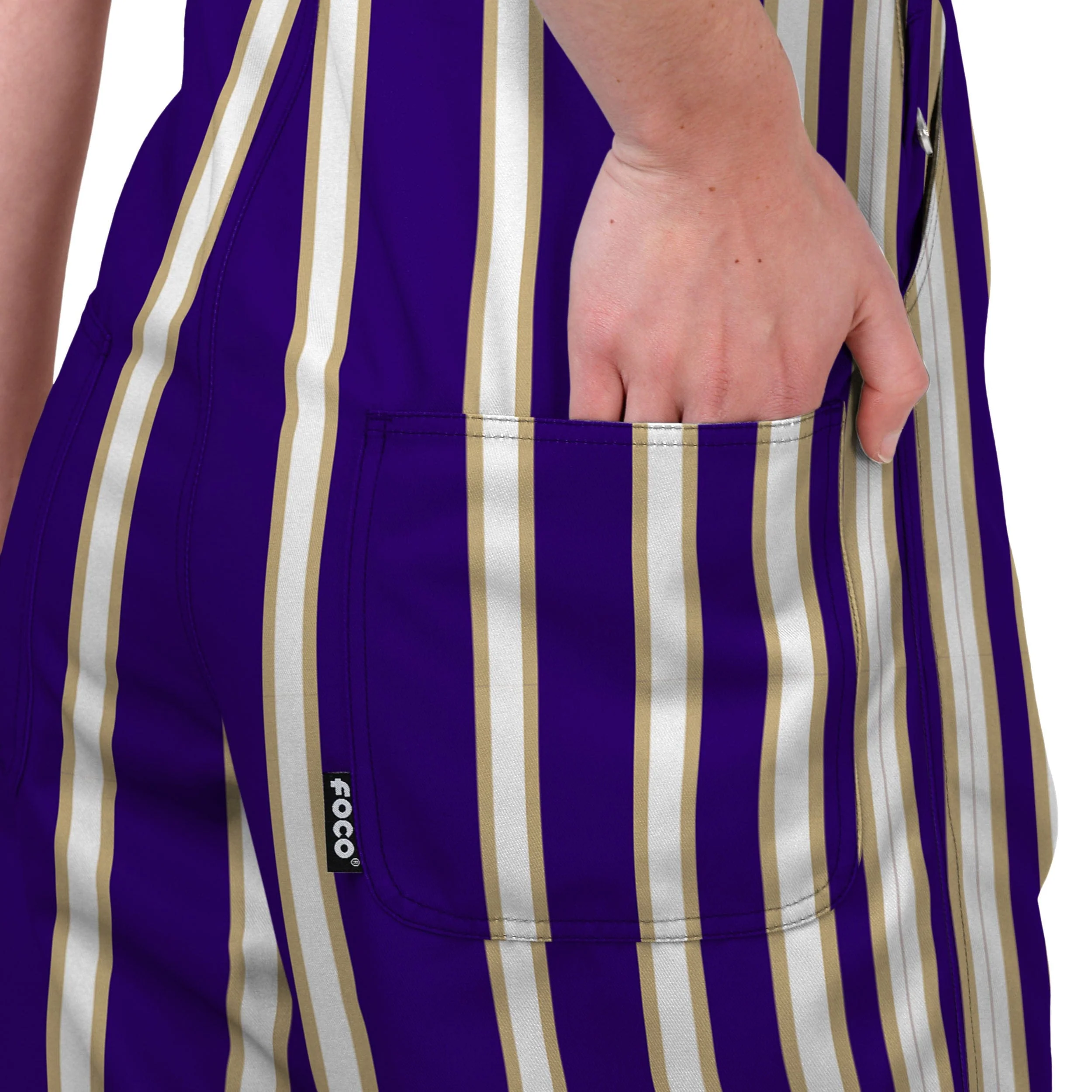 Washington Huskies NCAA Womens Sideline Spirit Bib Overalls - Image 6