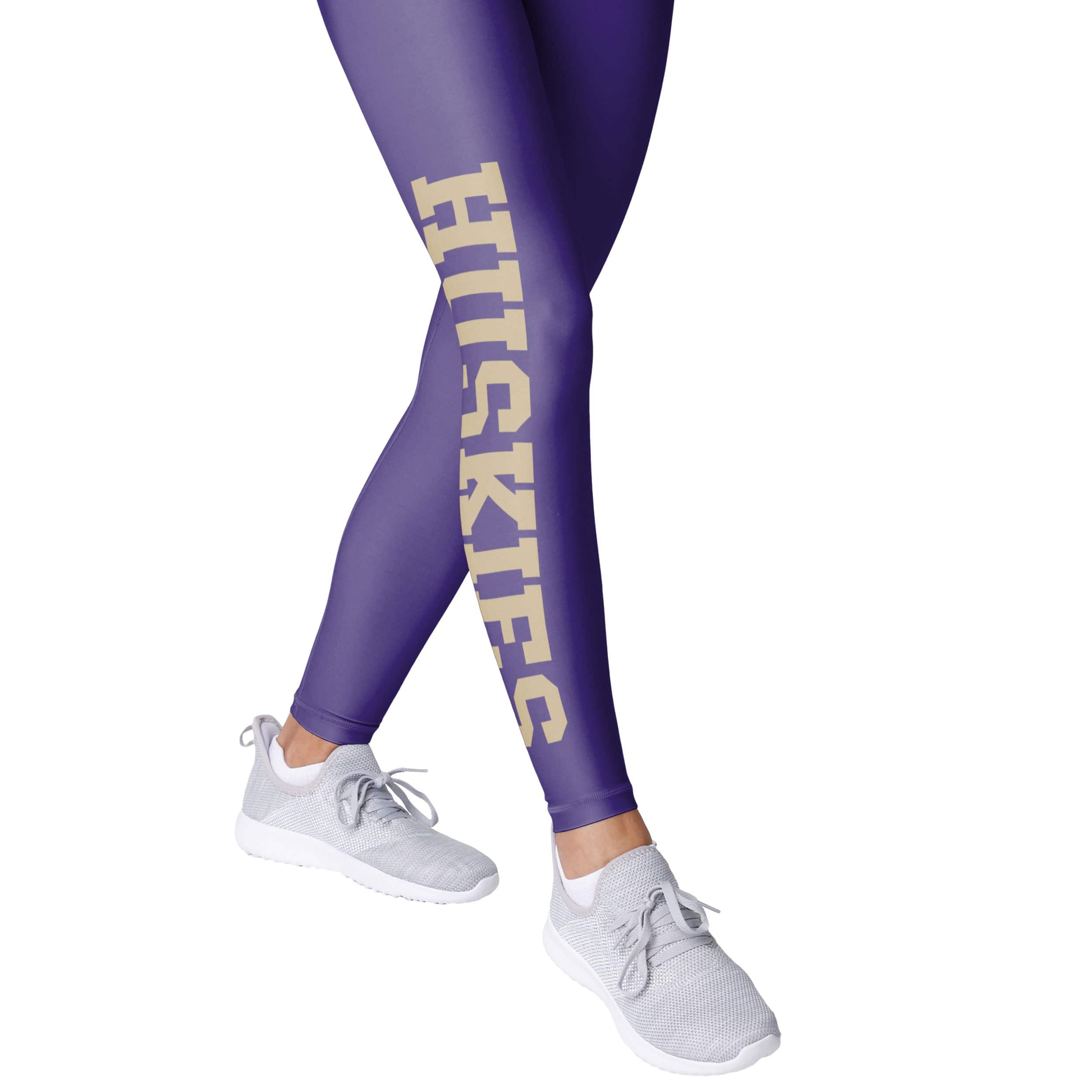 Washington Huskies NCAA Womens Solid Big Wordmark Leggings - Image 4