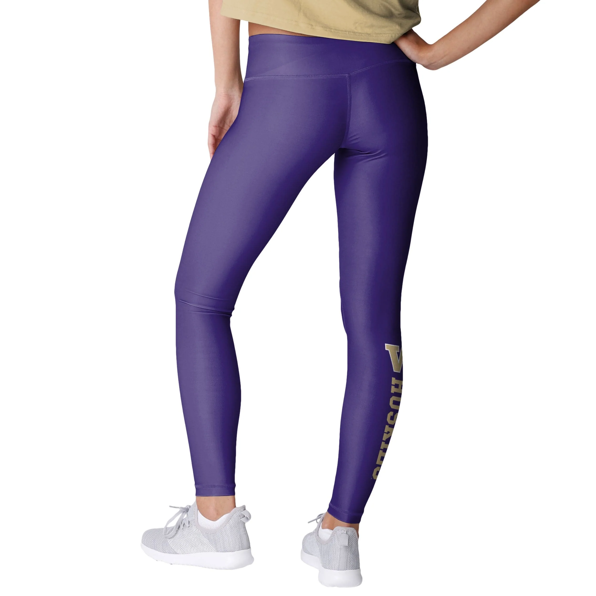 Washington Huskies NCAA Womens Solid Wordmark Leggings - Image 2