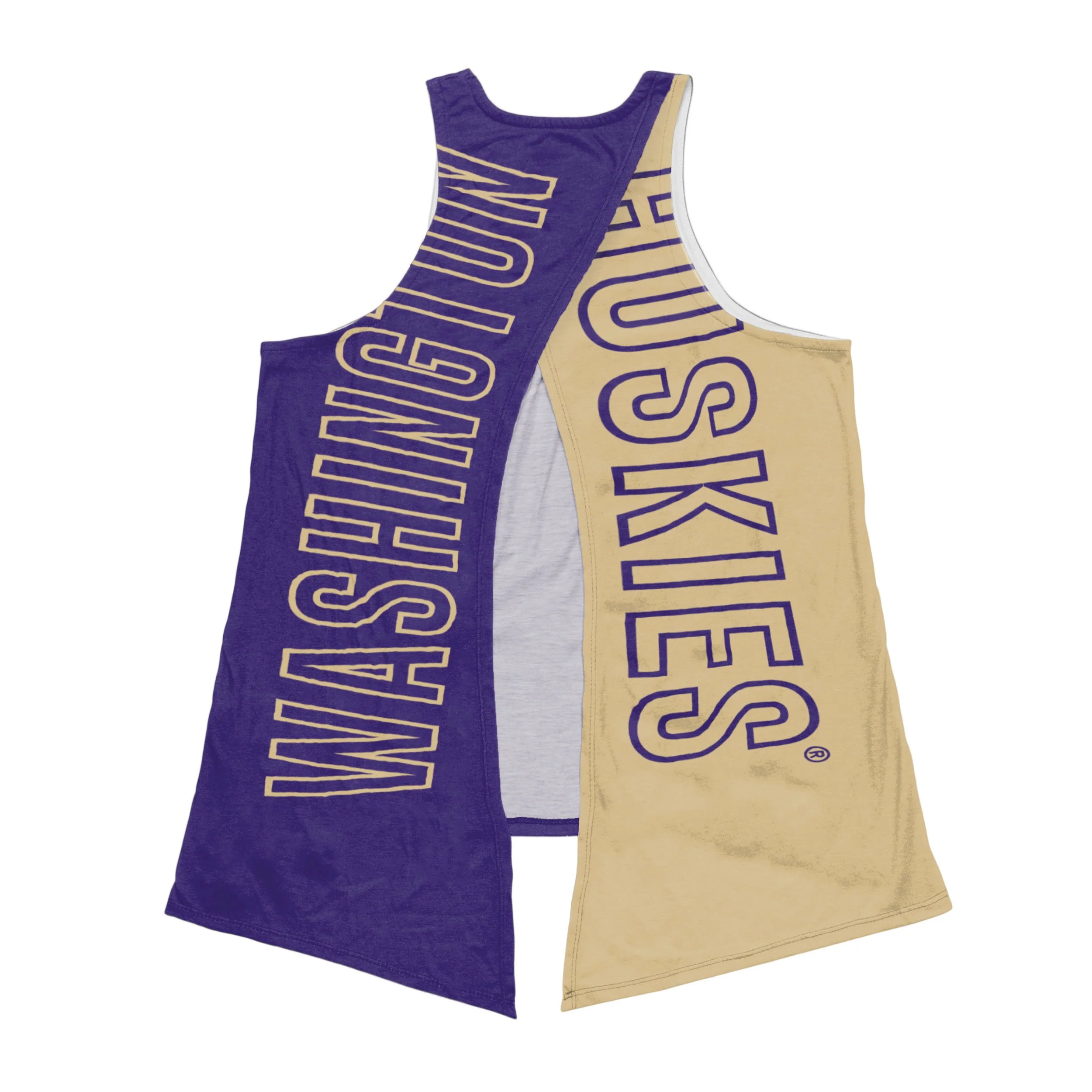 Washington Huskies NCAA Womens Tie-Breaker Sleeveless Top - Image 3