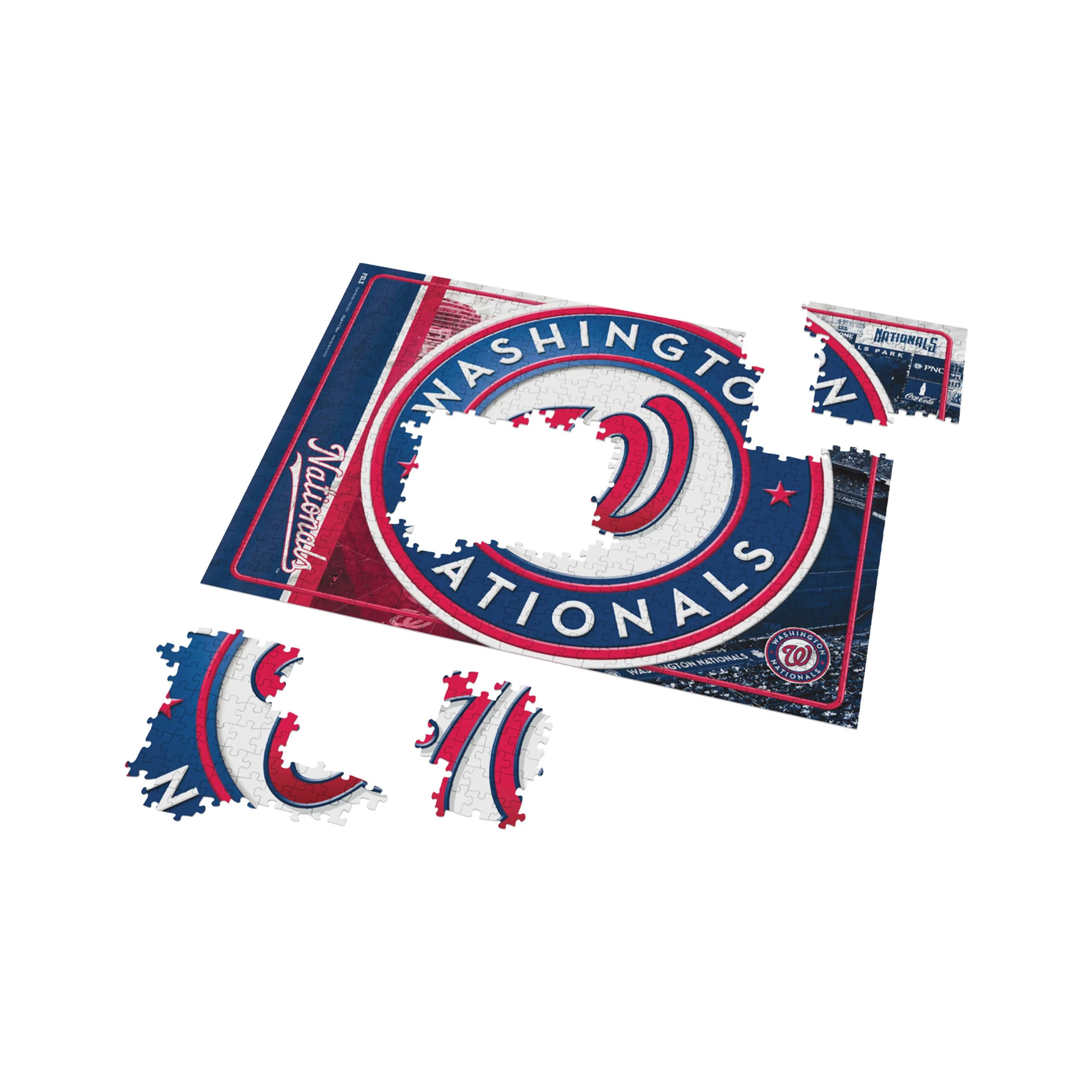 Washington Nationals MLB Big Logo 500 Piece Jigsaw Puzzle PZLZ - Image 3