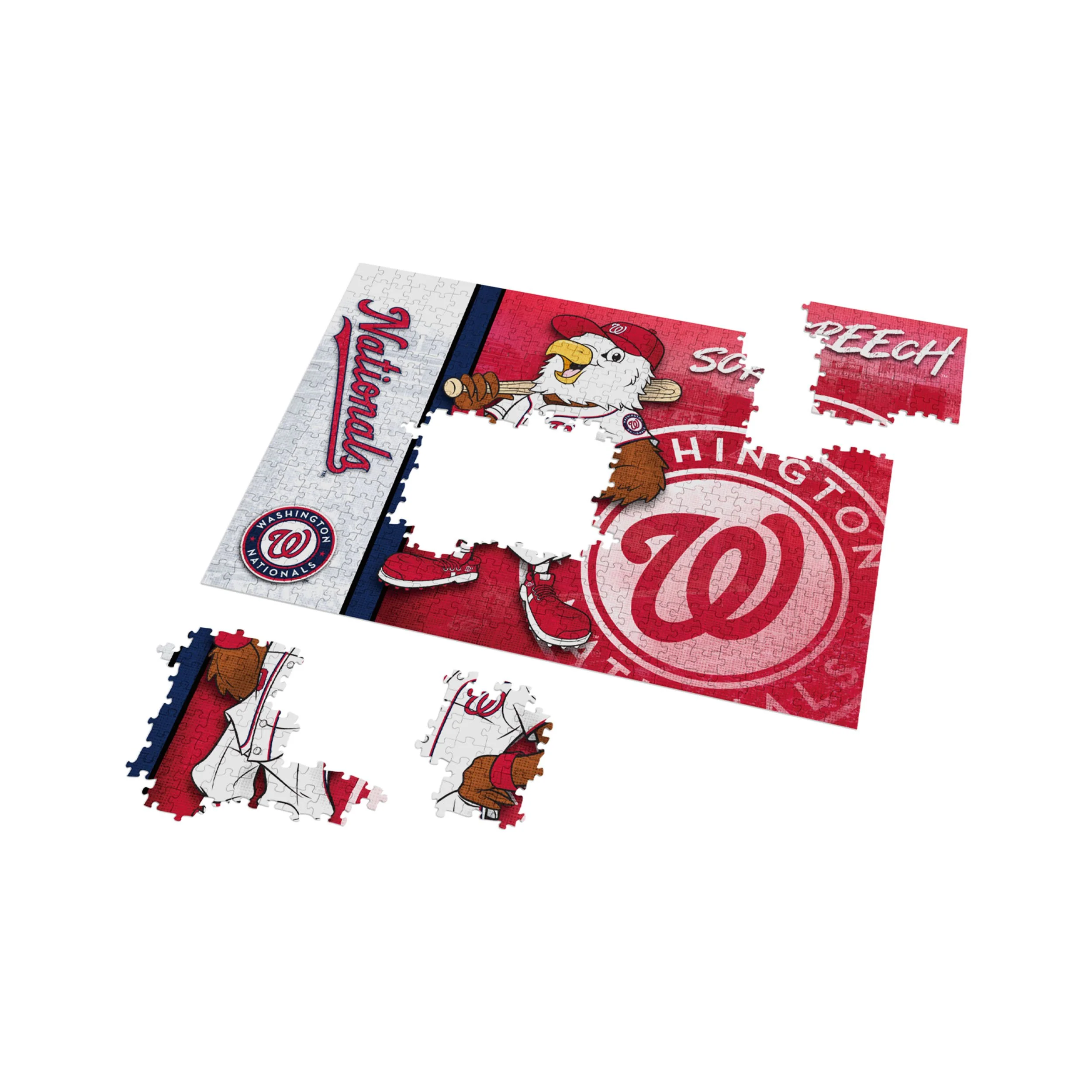 Washington Nationals MLB Big Logo 500 Piece Jigsaw Puzzle PZLZ - Screech - Image 3