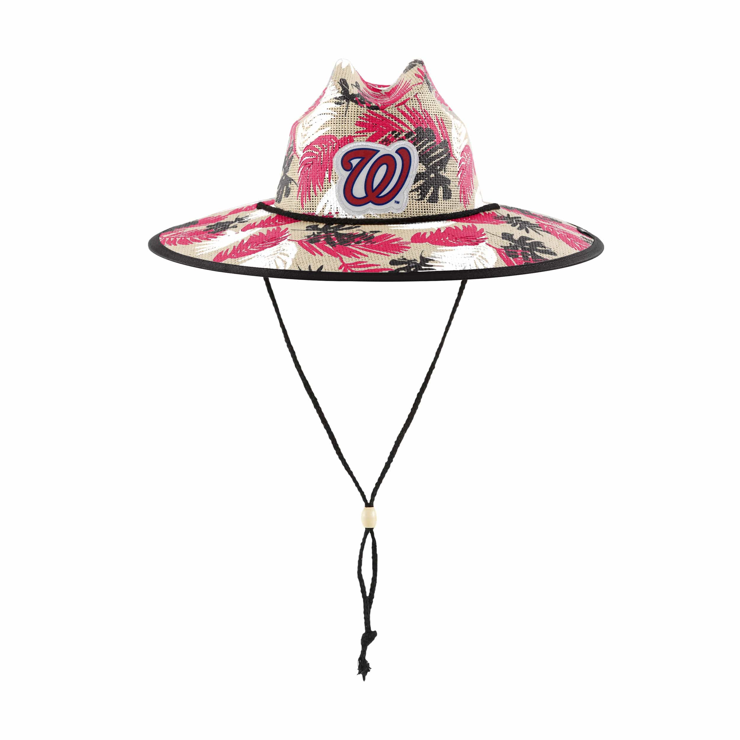 Washington Nationals MLB Floral Printed Straw Hat - Image 3