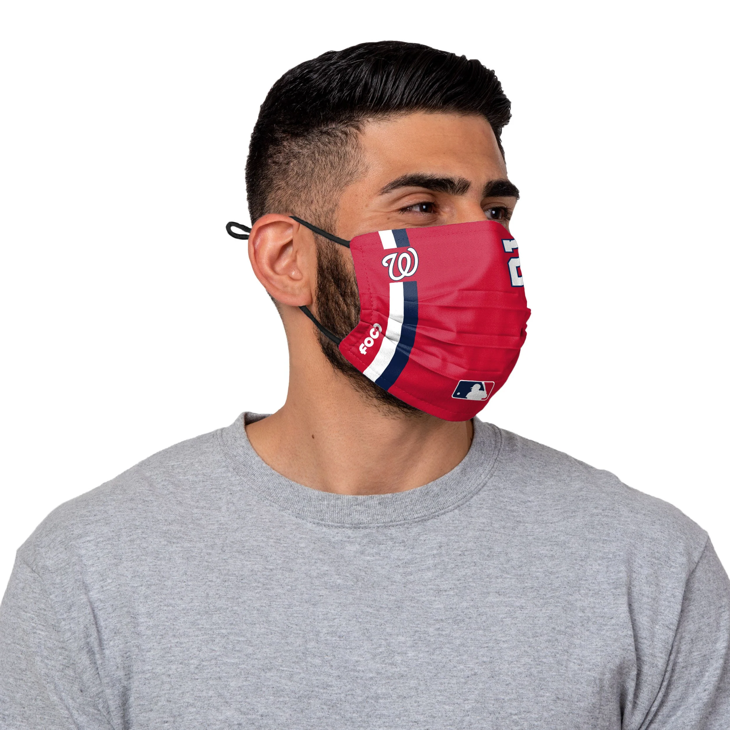 Washington Nationals MLB Juan Soto On-Field Adjustable Red Face Cover - Image 2