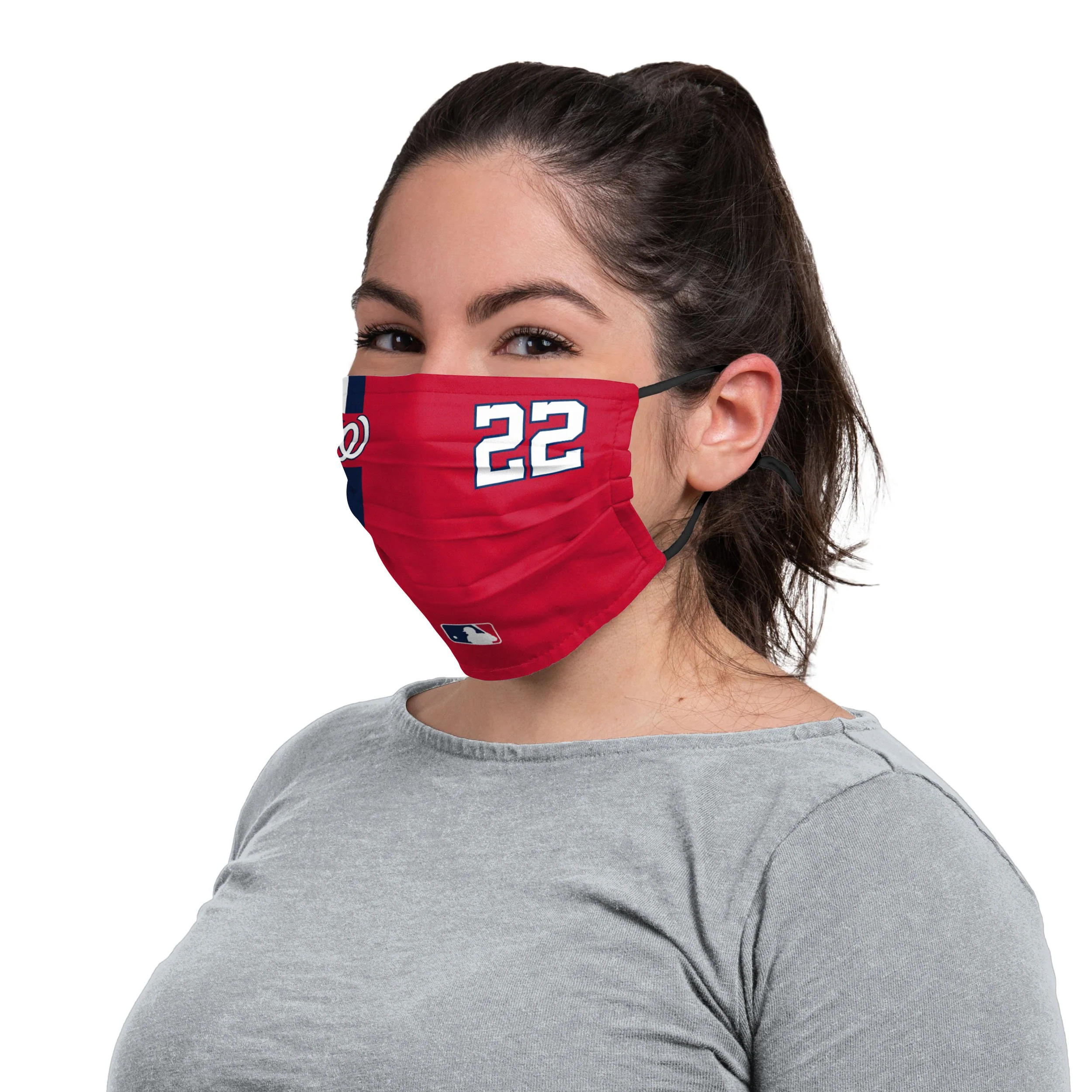Washington Nationals MLB Juan Soto On-Field Adjustable Red Face Cover - Image 3