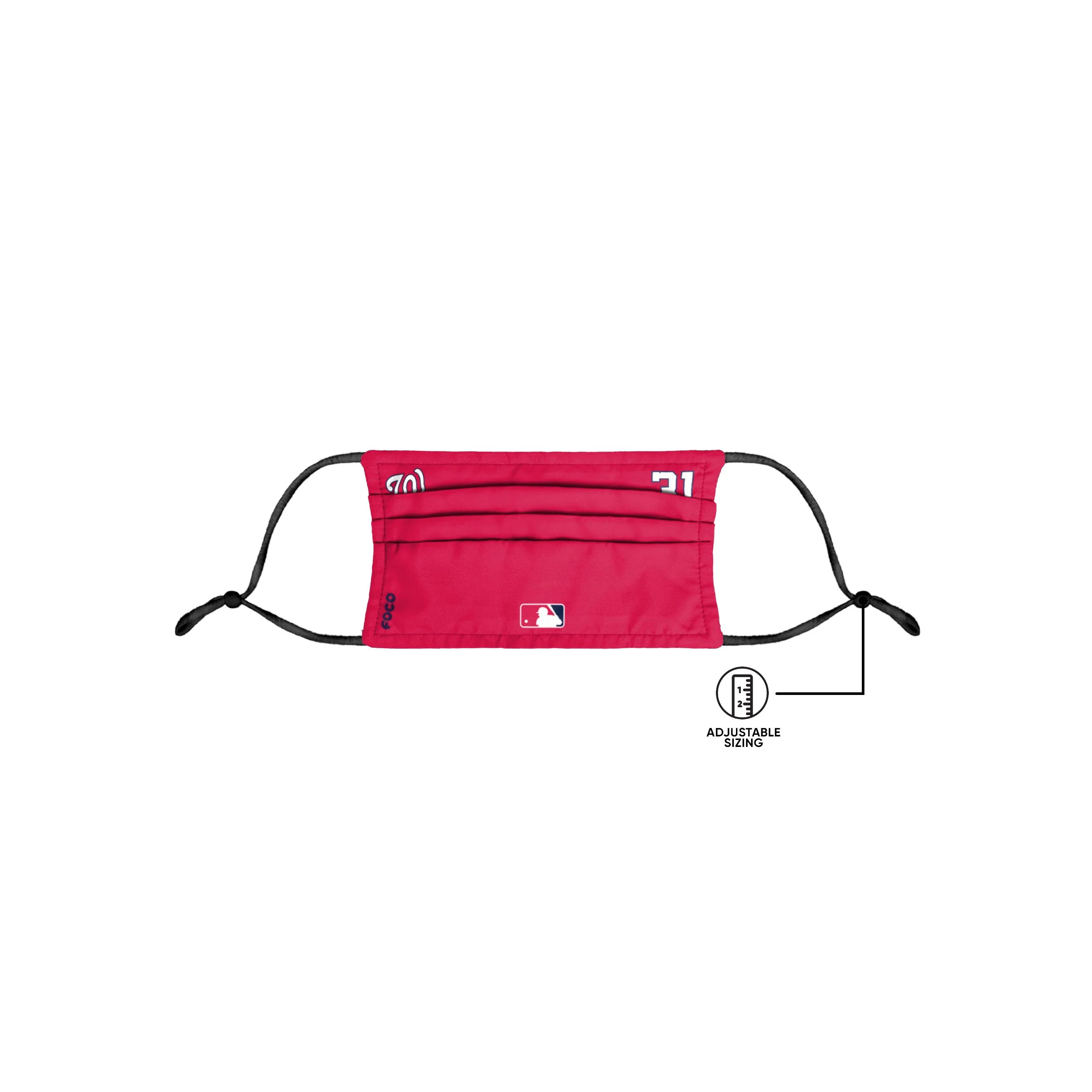 Washington Nationals MLB Max Scherzer On-Field Gameday Adjustable Face Cover - Image 6