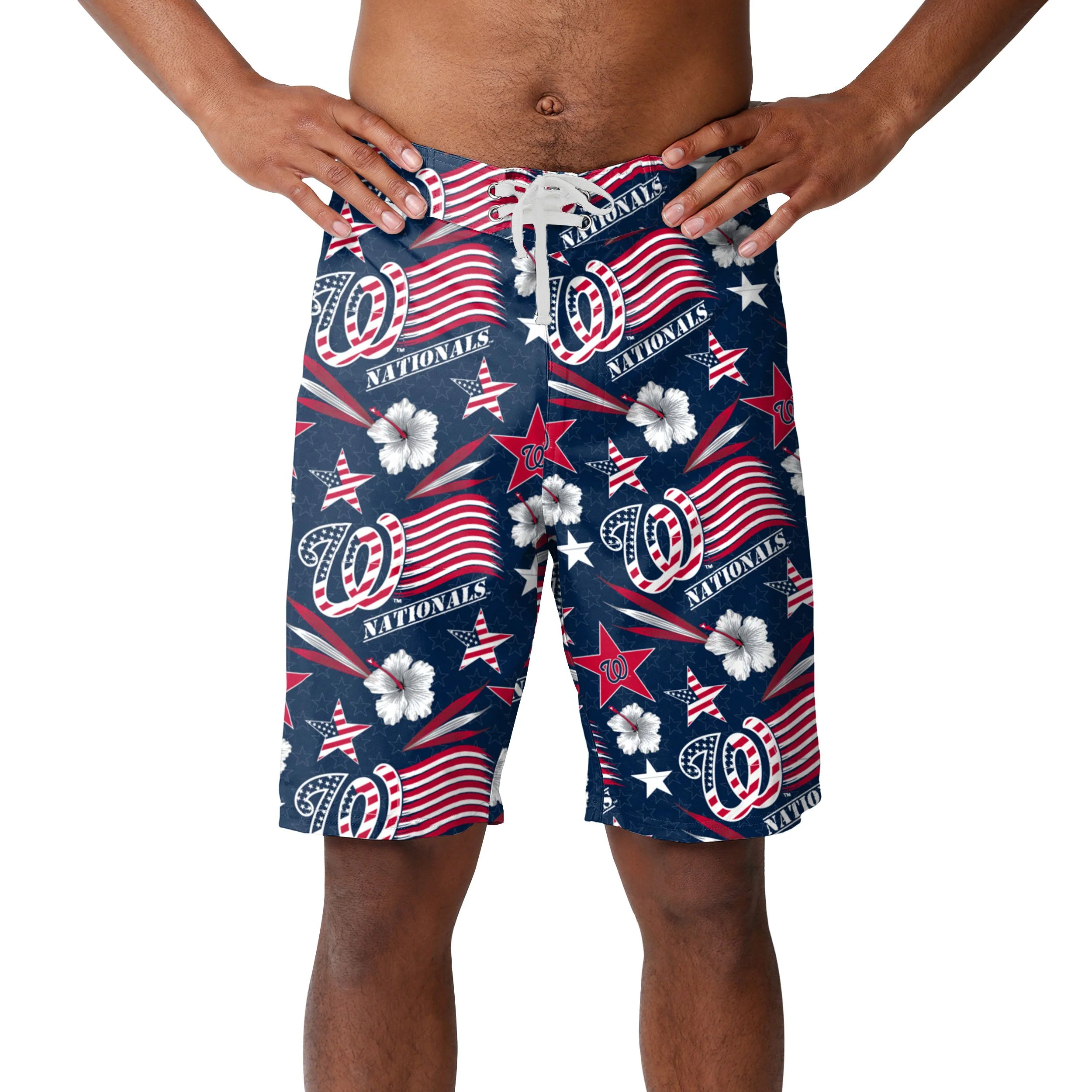 Washington Nationals MLB Mens Americana Boardshorts - Image 3