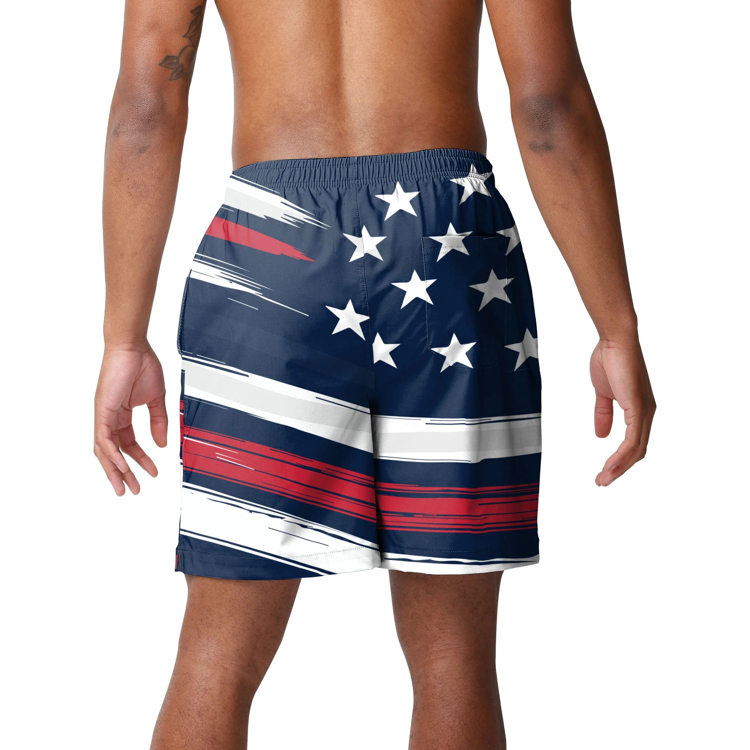 Washington Nationals MLB Mens Americana Swimming Trunks - Image 3