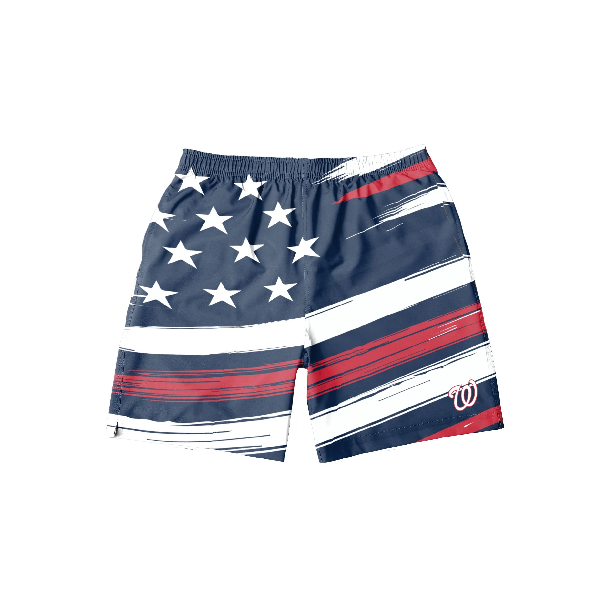 Washington Nationals MLB Mens Americana Swimming Trunks - Image 4