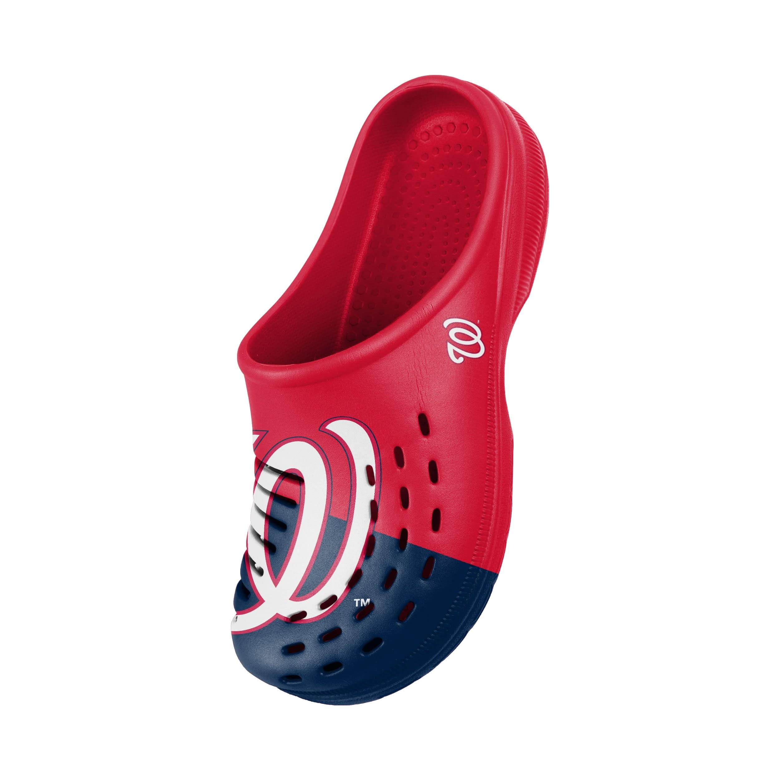 Washington Nationals MLB Mens Colorblock Big Logo Clog - Image 3