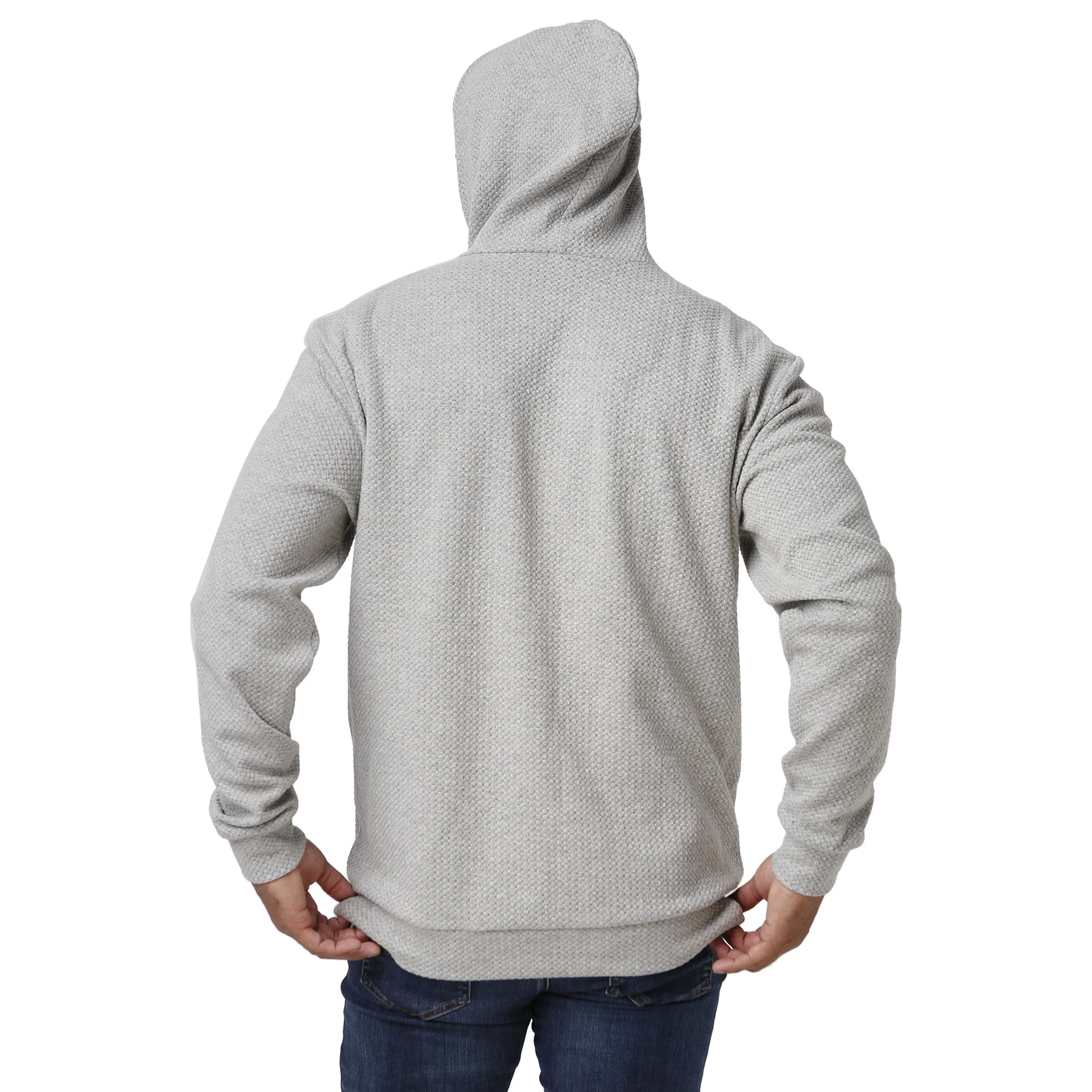 Washington Nationals MLB Mens Gray Woven Hoodie - Image 2