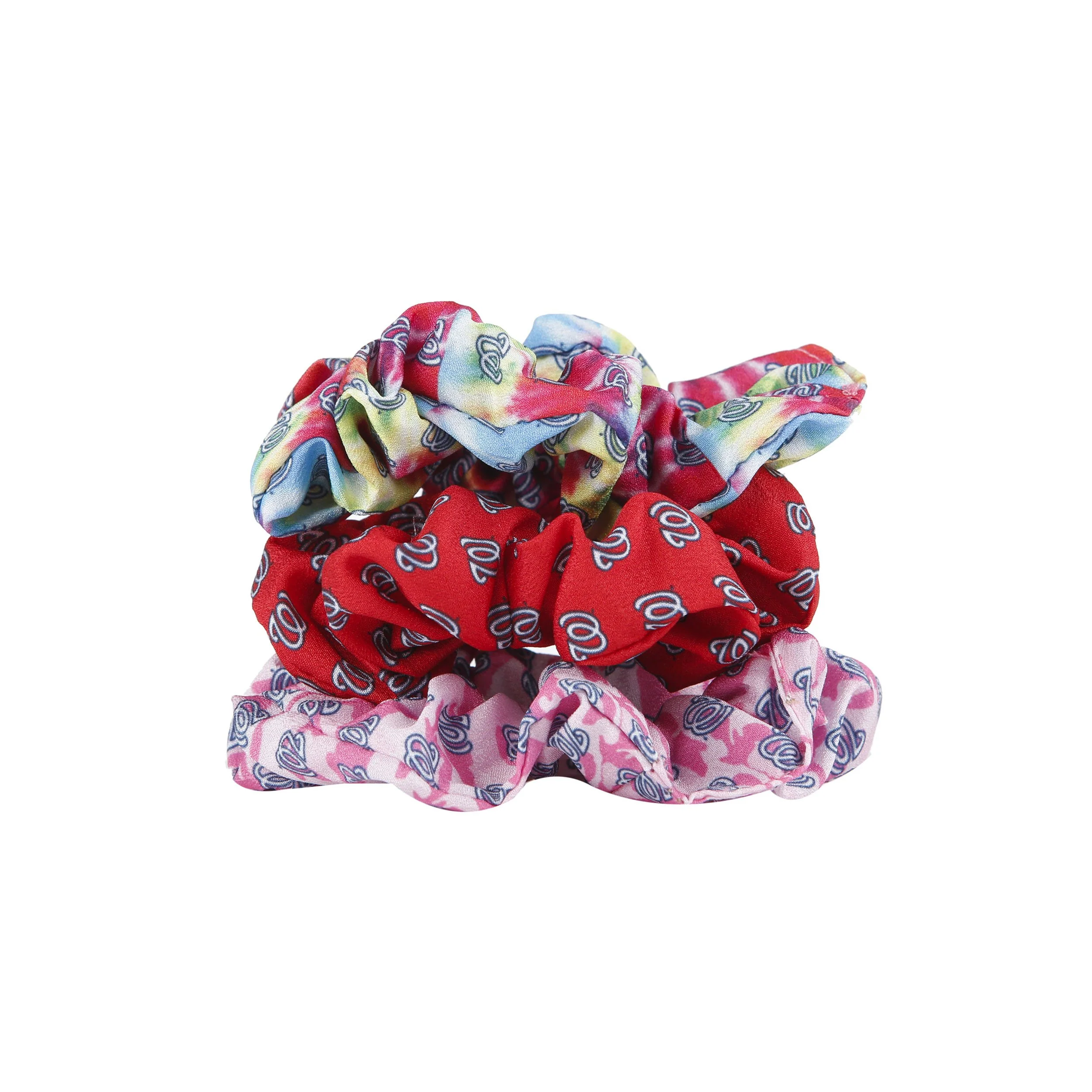 Washington Nationals MLB Mini Print 3 Pack Scrunchies - Image 2