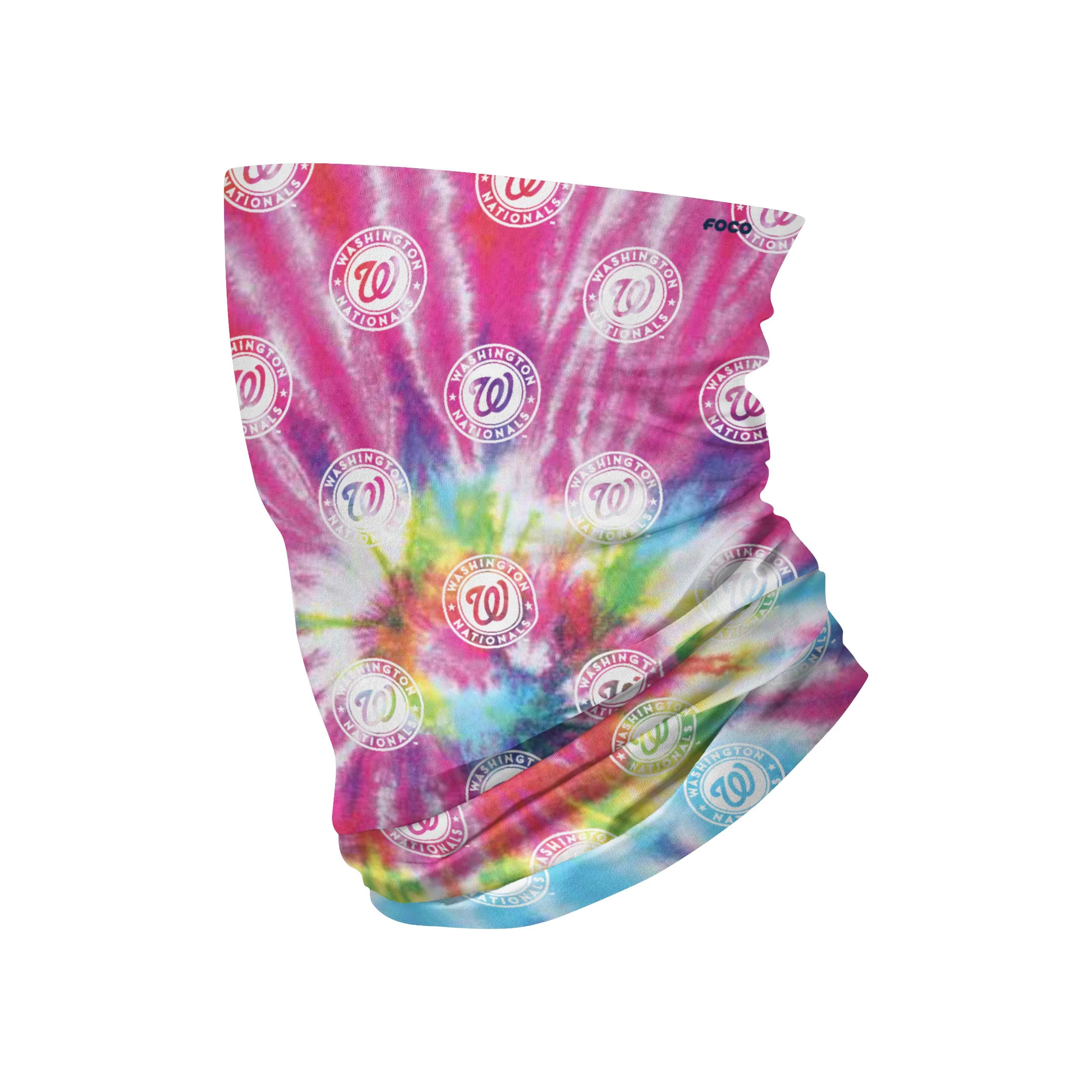 Washington Nationals MLB Pastel Tie-Dye Gaiter Scarf
