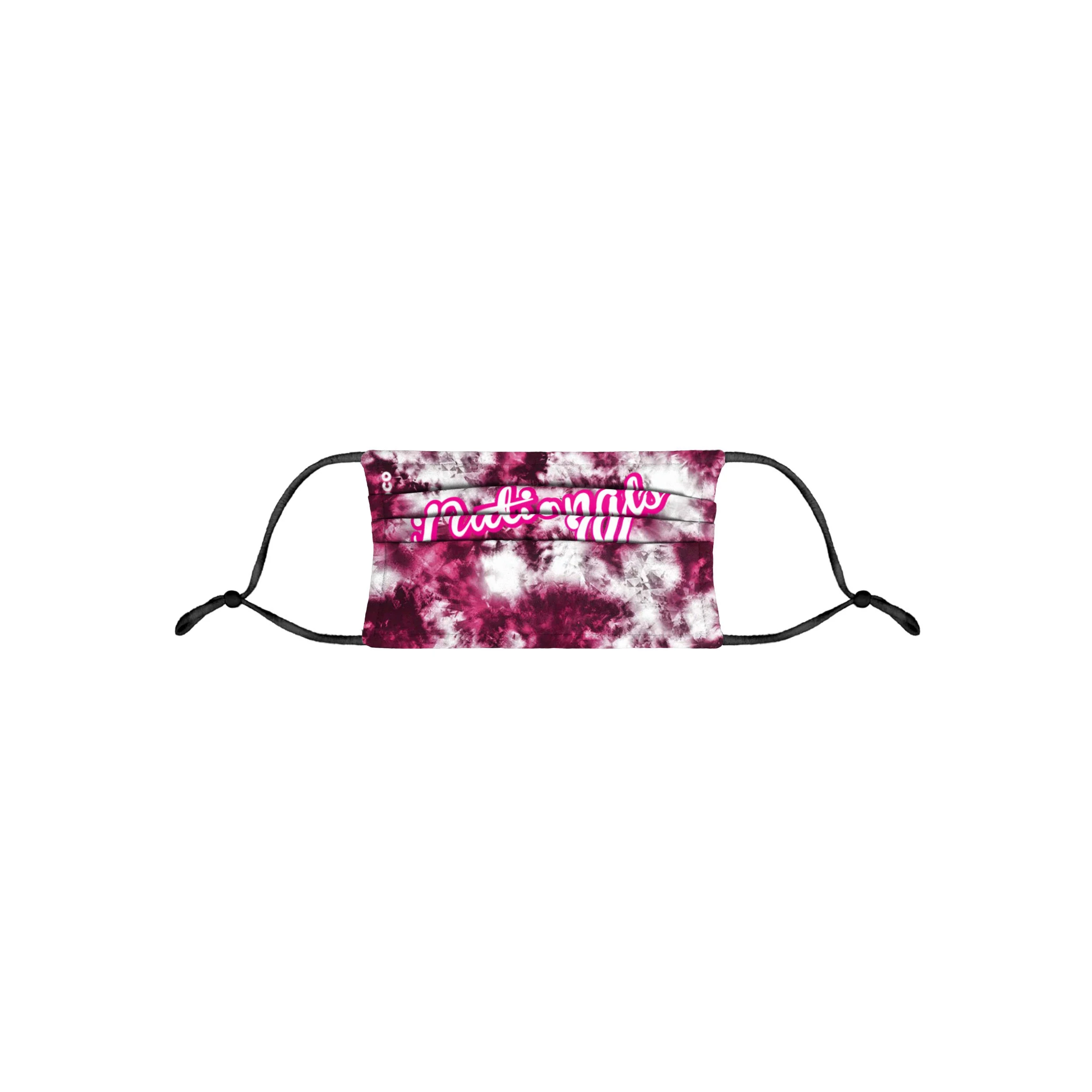 Washington Nationals MLB Pink Tie-Dye Adjustable Face Cover - Image 5