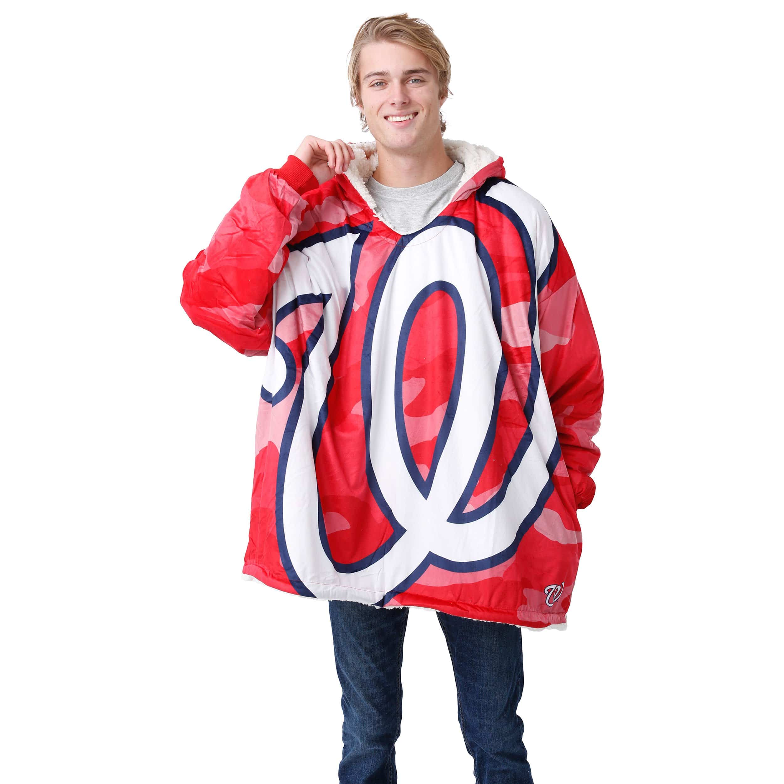 Washington Nationals MLB Reversible Team Color Camo Hoodeez - Image 3