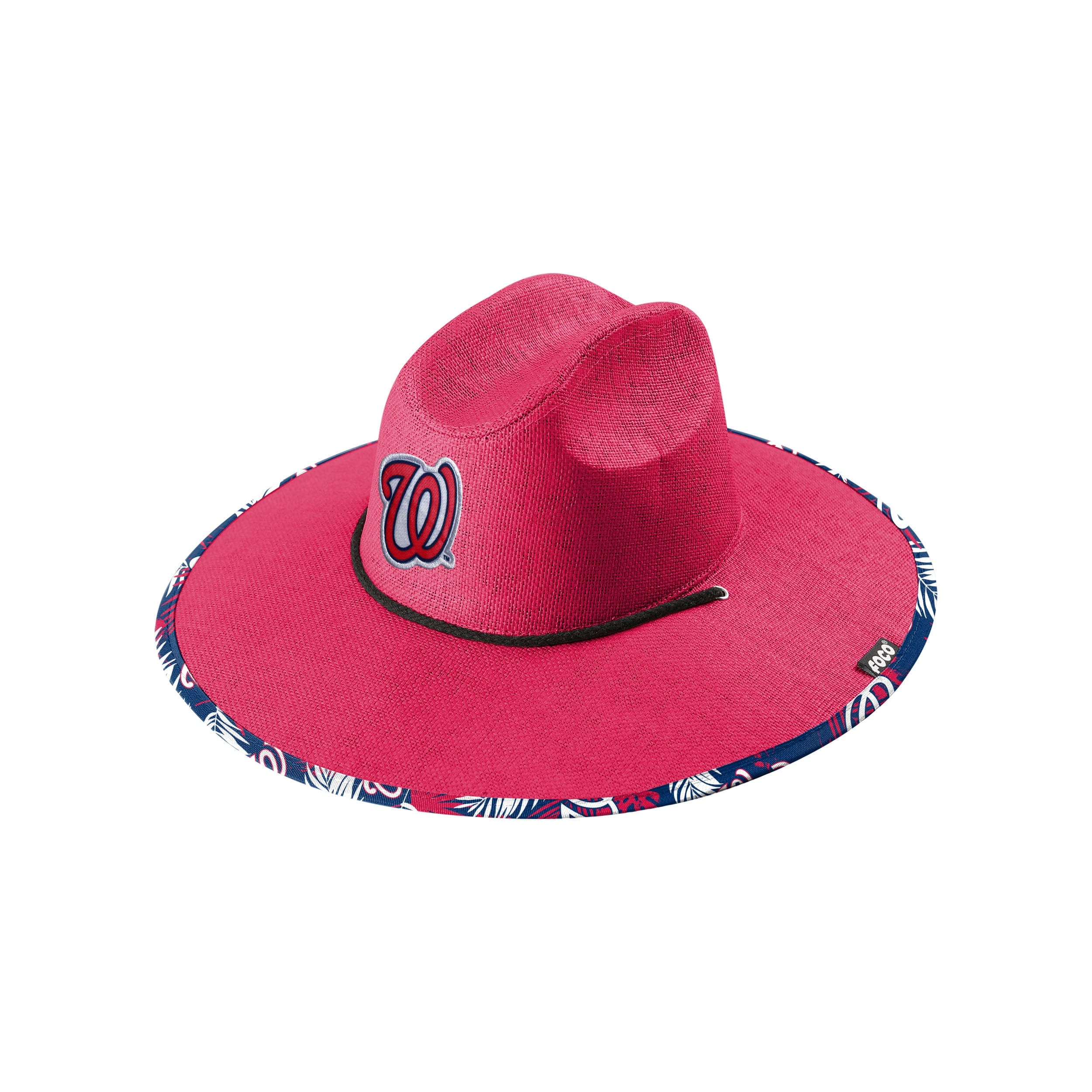 Washington Nationals MLB Team Color Straw Hat - Image 3